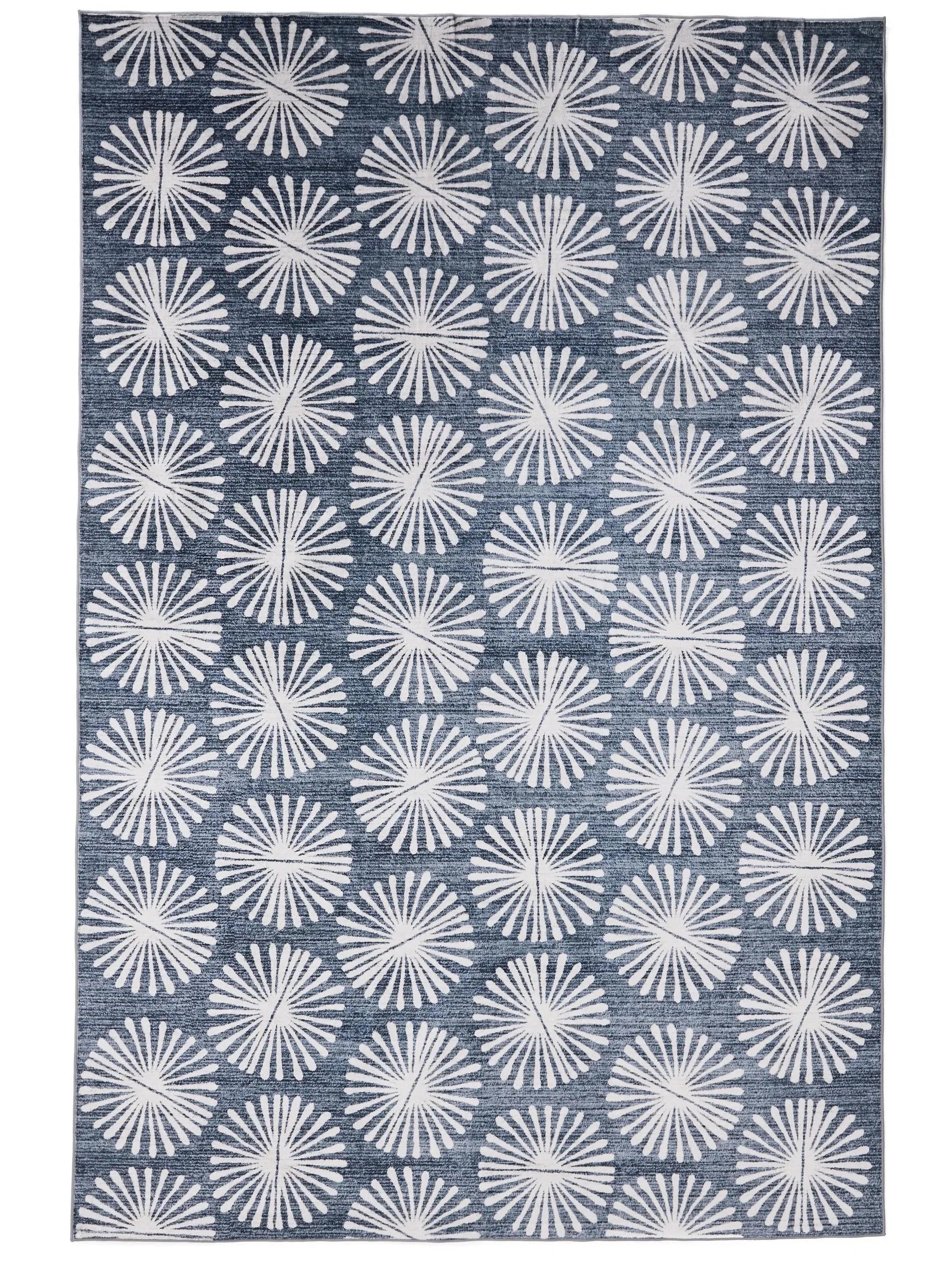 Covor lavabil Milly Charcoal/Blue 