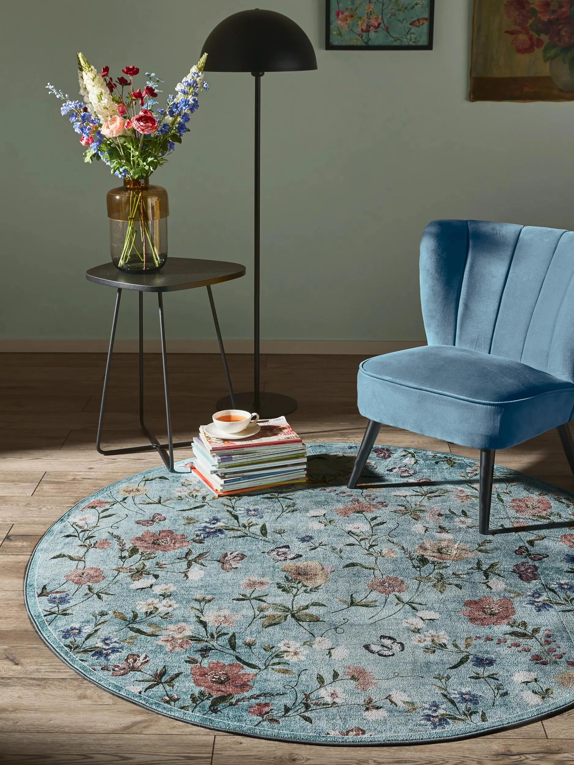 Covor lavabil Milly Multicolour/Turquoise 