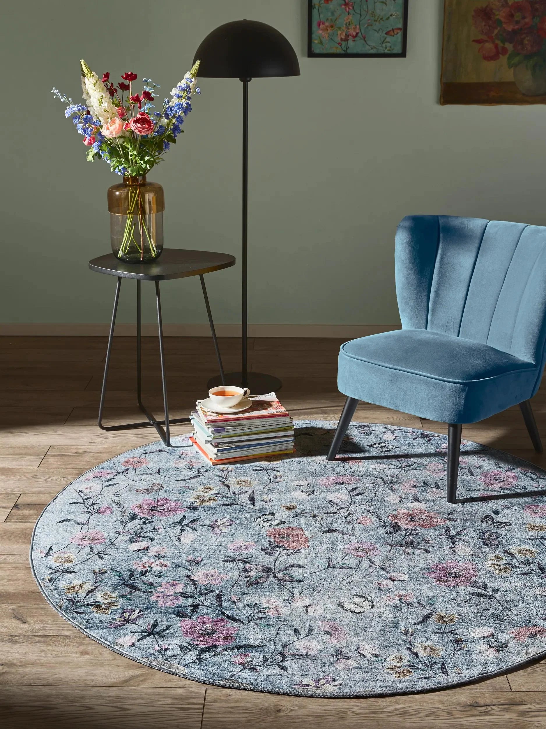 Covor lavabil Milly Multicolour/Blue 