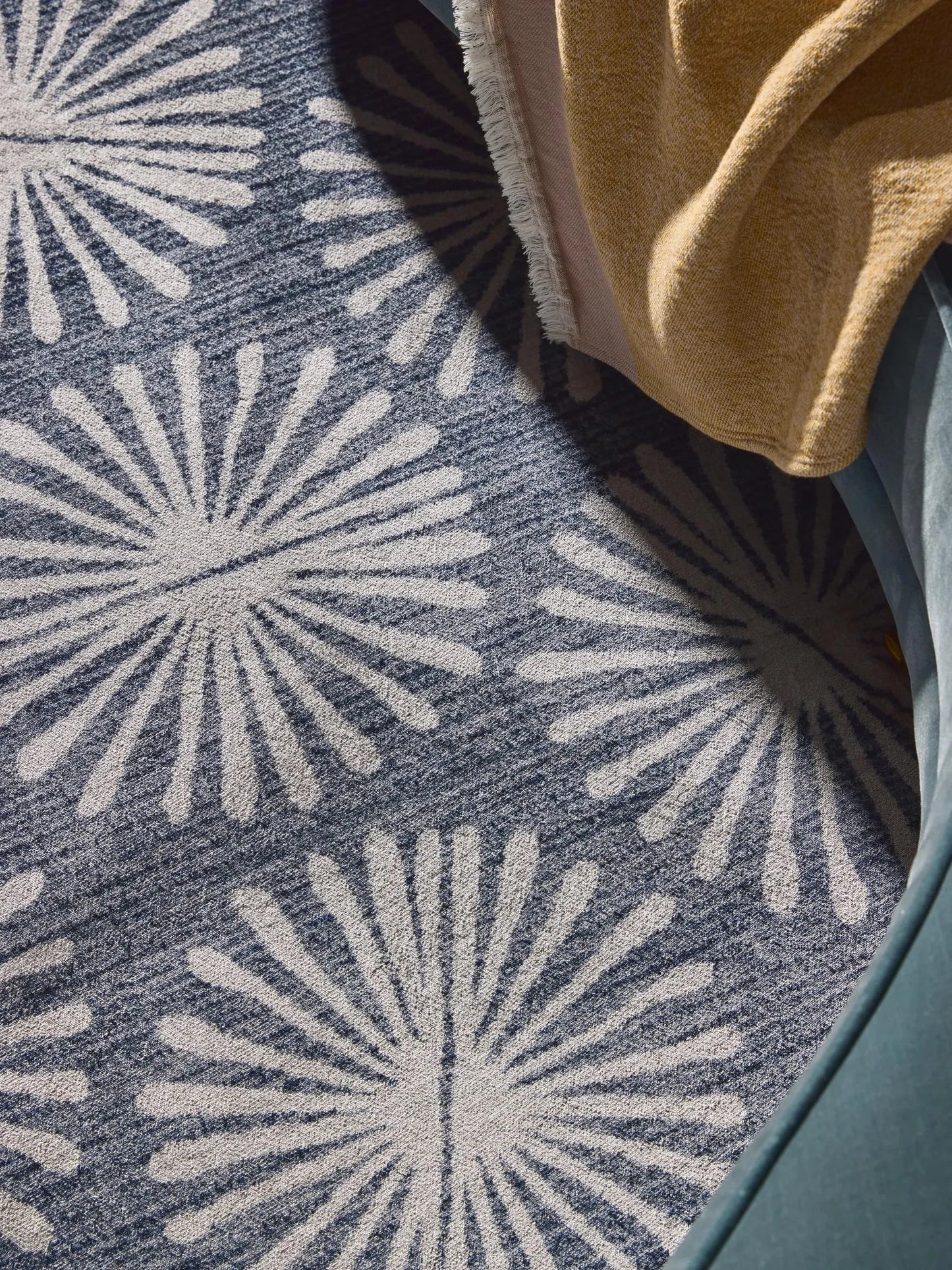 Covor lavabil Milly Charcoal/Blue 