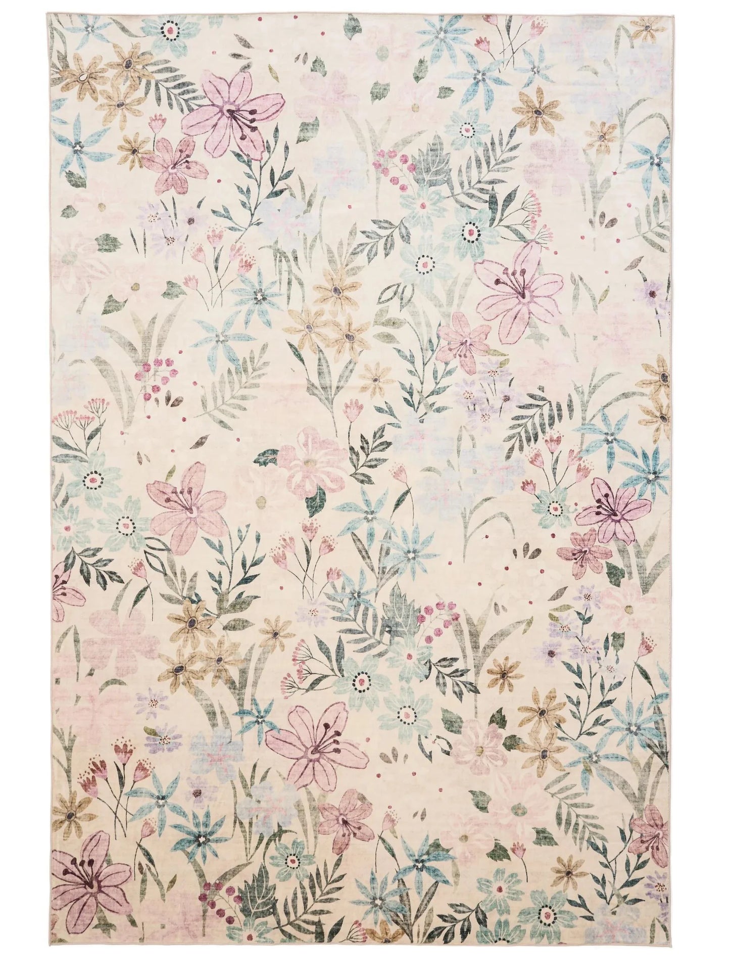 Covor lavabil Milly Multicolour/White 