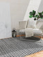 Covor din materiale reciclate Mimpi White/Black 