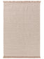 Covor din materiale reciclate Mimpi Taupe 
