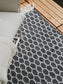 Covor din materiale reciclate Mimpi White/Black 