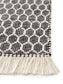 Covor din materiale reciclate Mimpi White/Black 