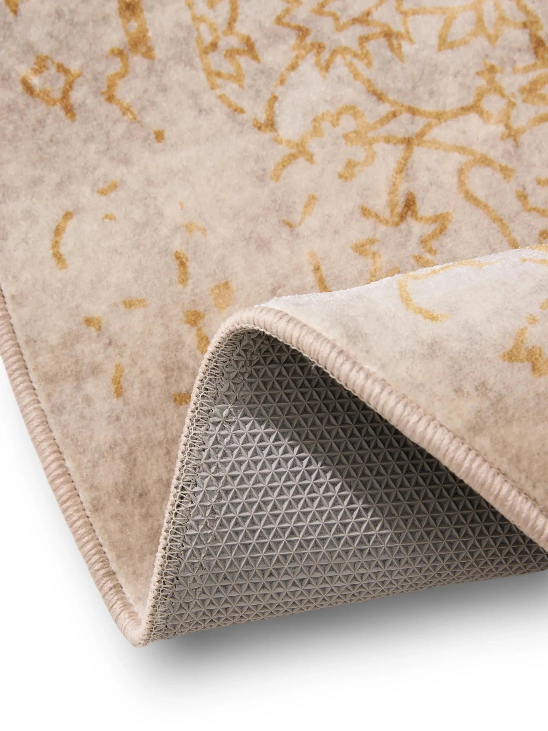 Covor lavabil Miray Beige/Yellow 