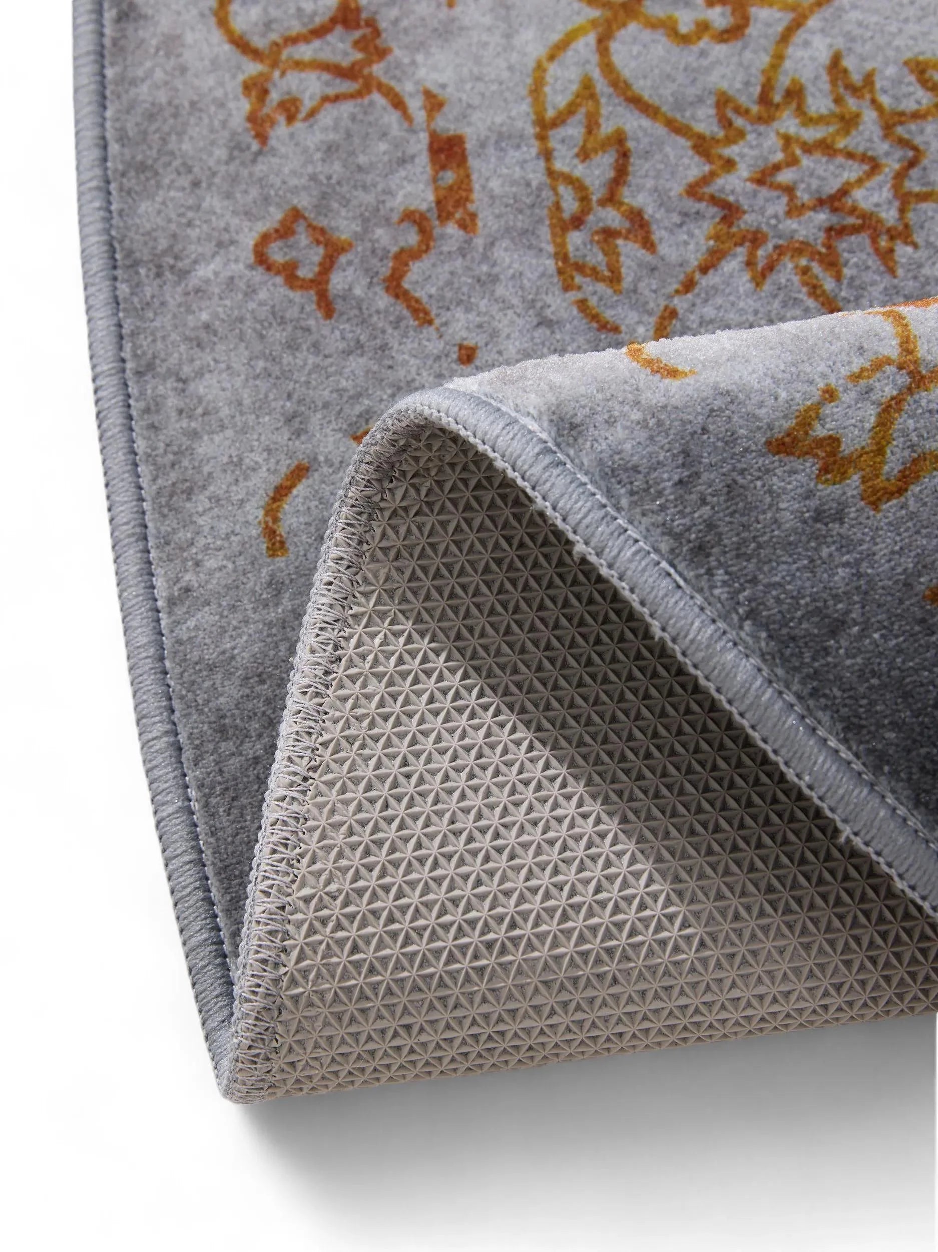 Covor lavabil Miray Grey/Orange 