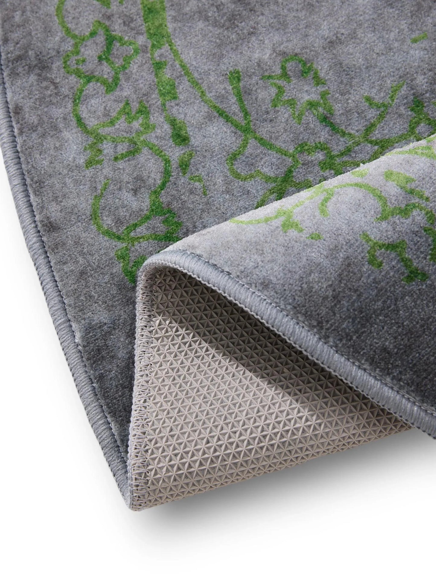 Covor lavabil Miray Grey/Green 