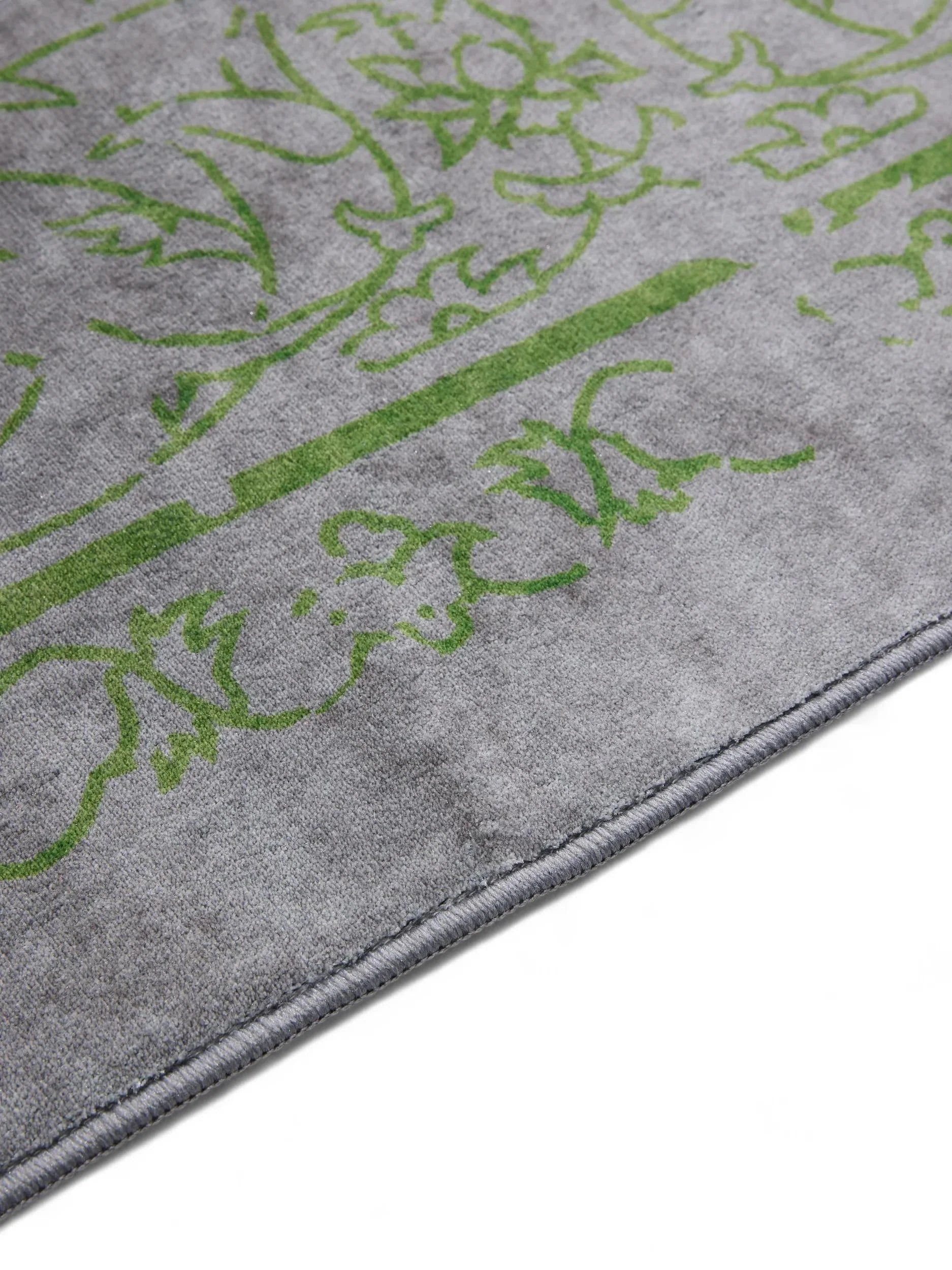 Covor lavabil Miray Grey/Green