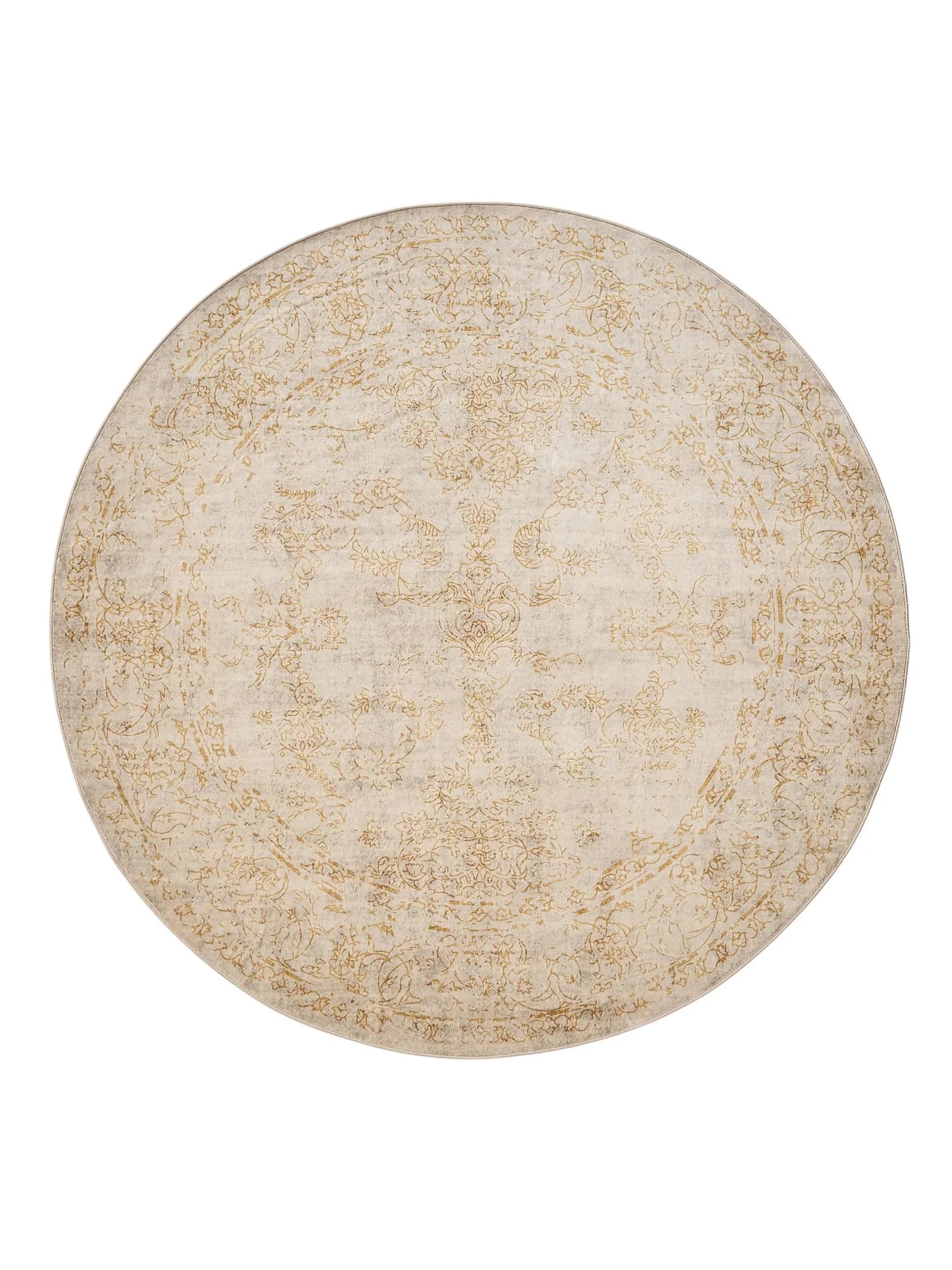 Covor lavabil Miray Beige/Yellow 