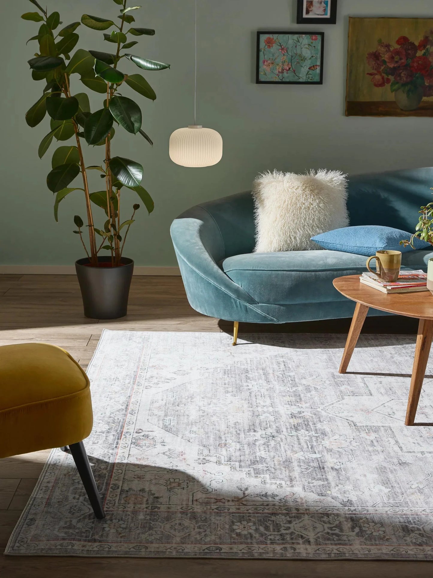 Covor lavabil Miray Grey
