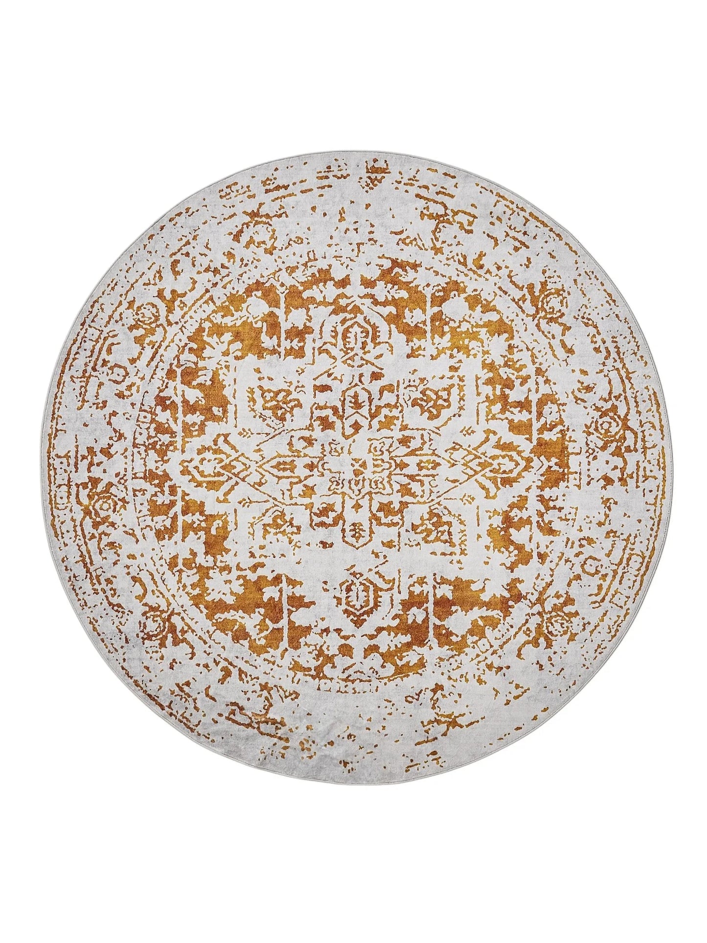 Covor lavabil Miray Grey/Orange