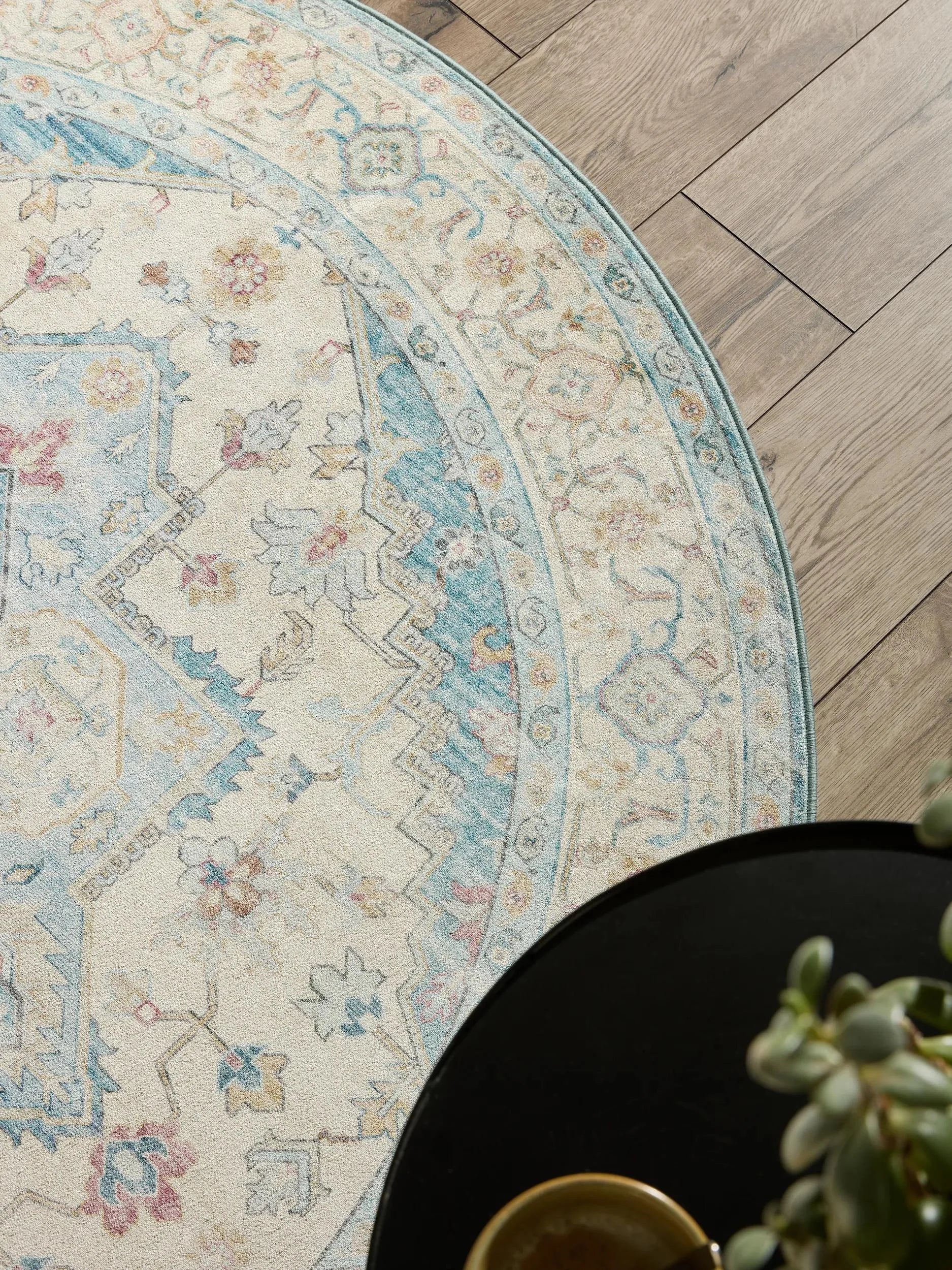 Covor lavabil Miray Multicolour/Blue