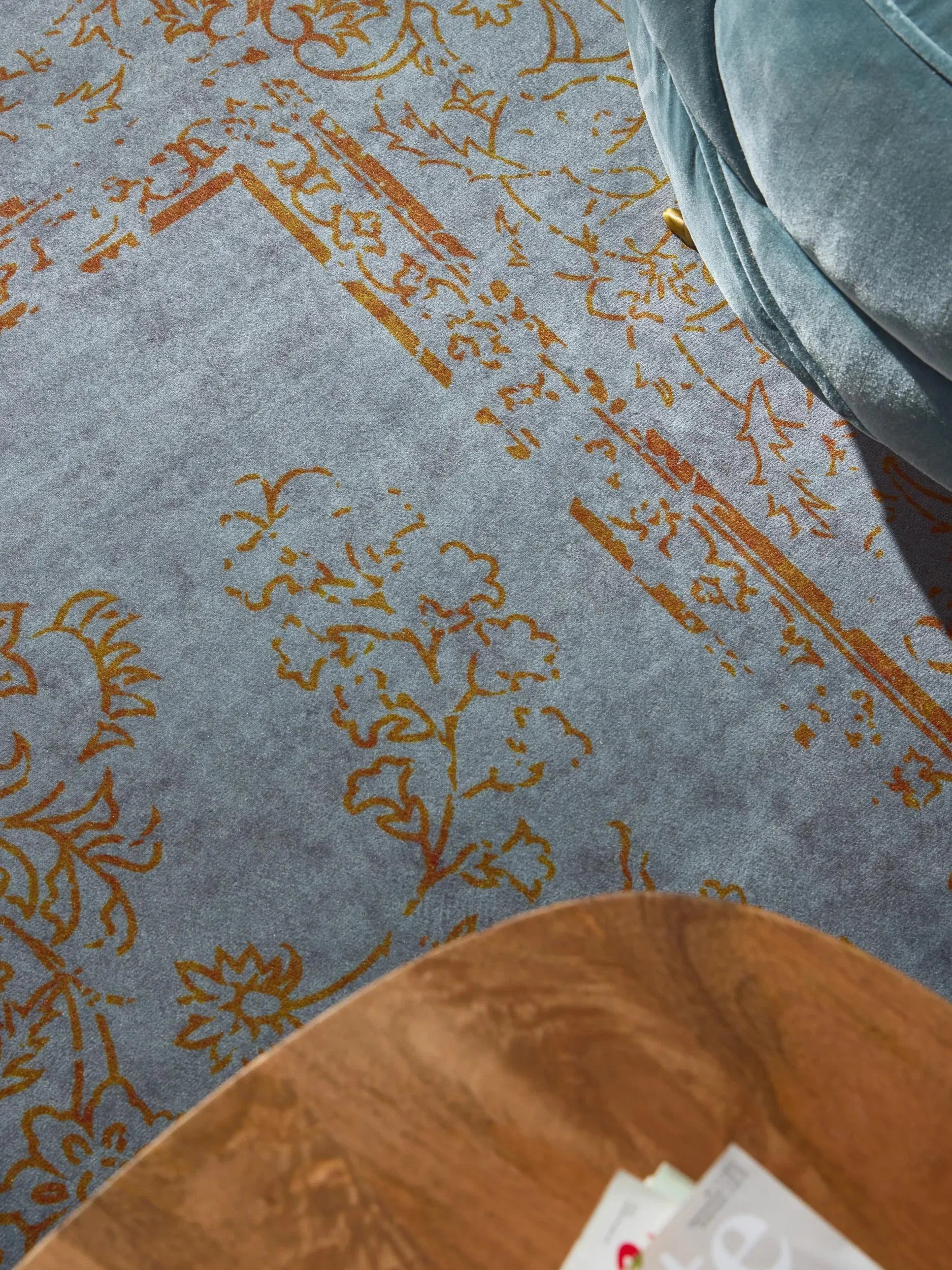 Covor lavabil Miray Grey/Orange