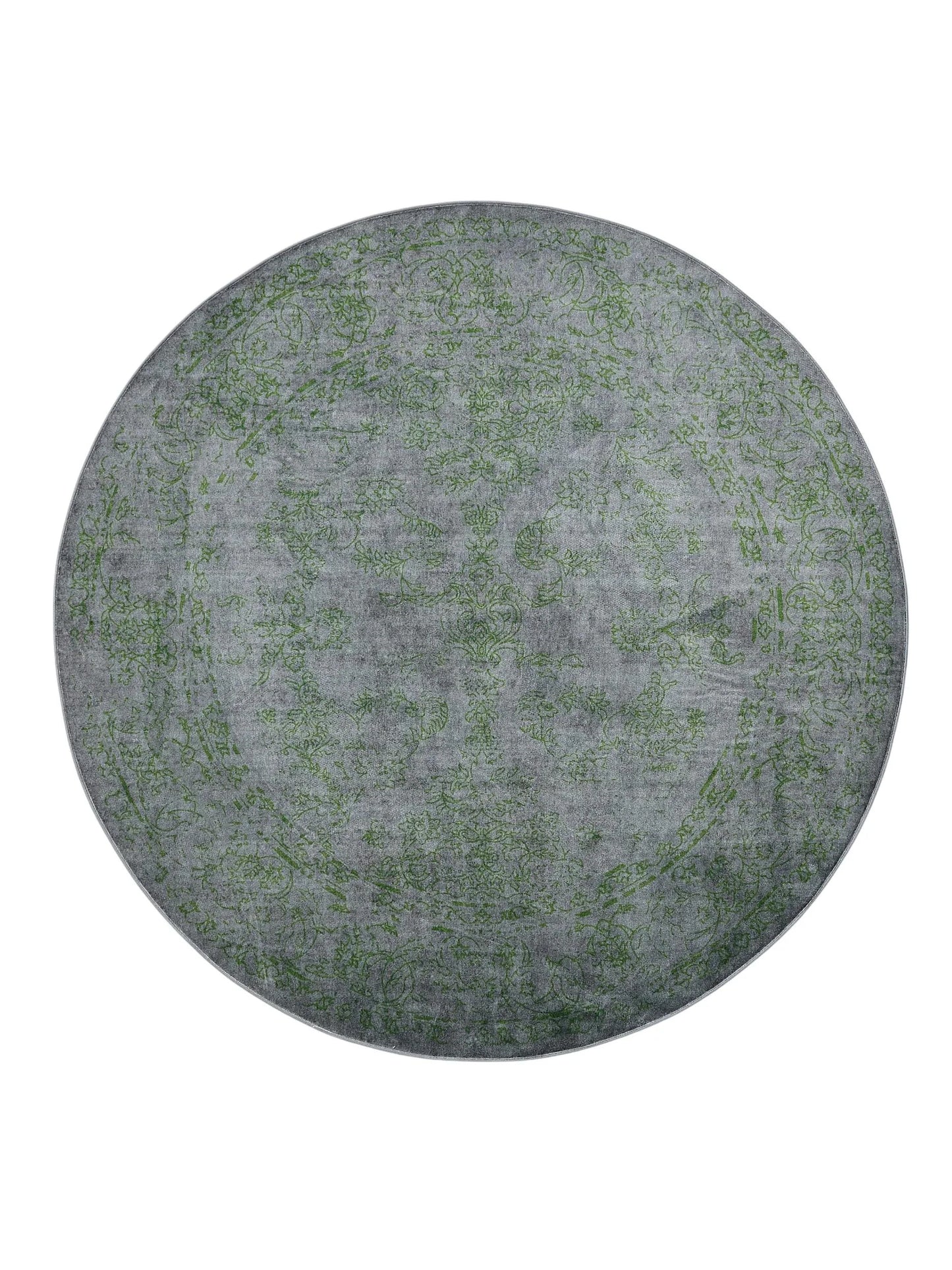 Covor lavabil Miray Grey/Green 