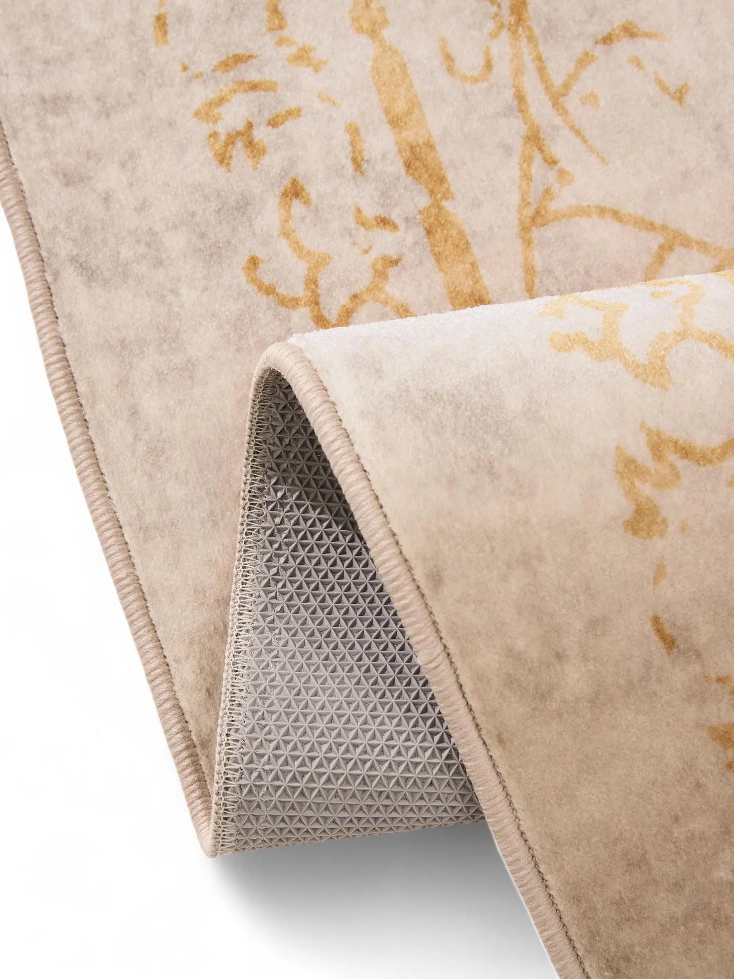 Covor lavabil Miray Beige/Yellow