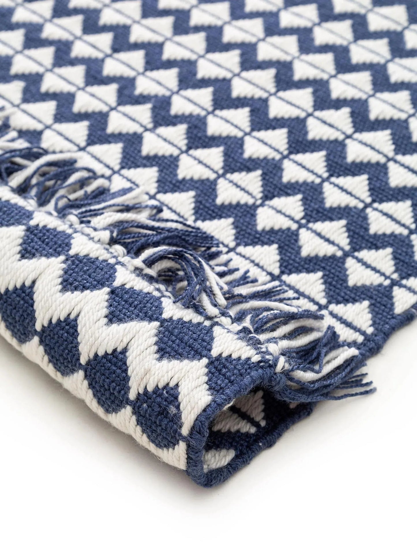 Covor Made From Recycled Material Morty Dark Blue 