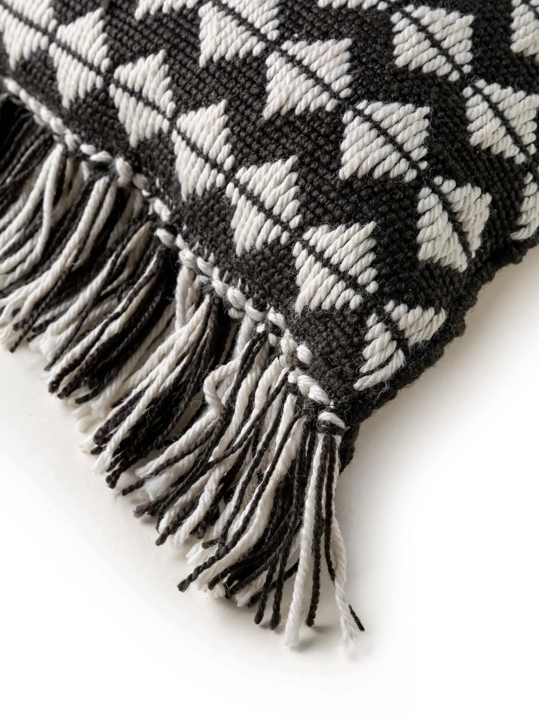 In- & Outdoor Pernă Morty Black/White 