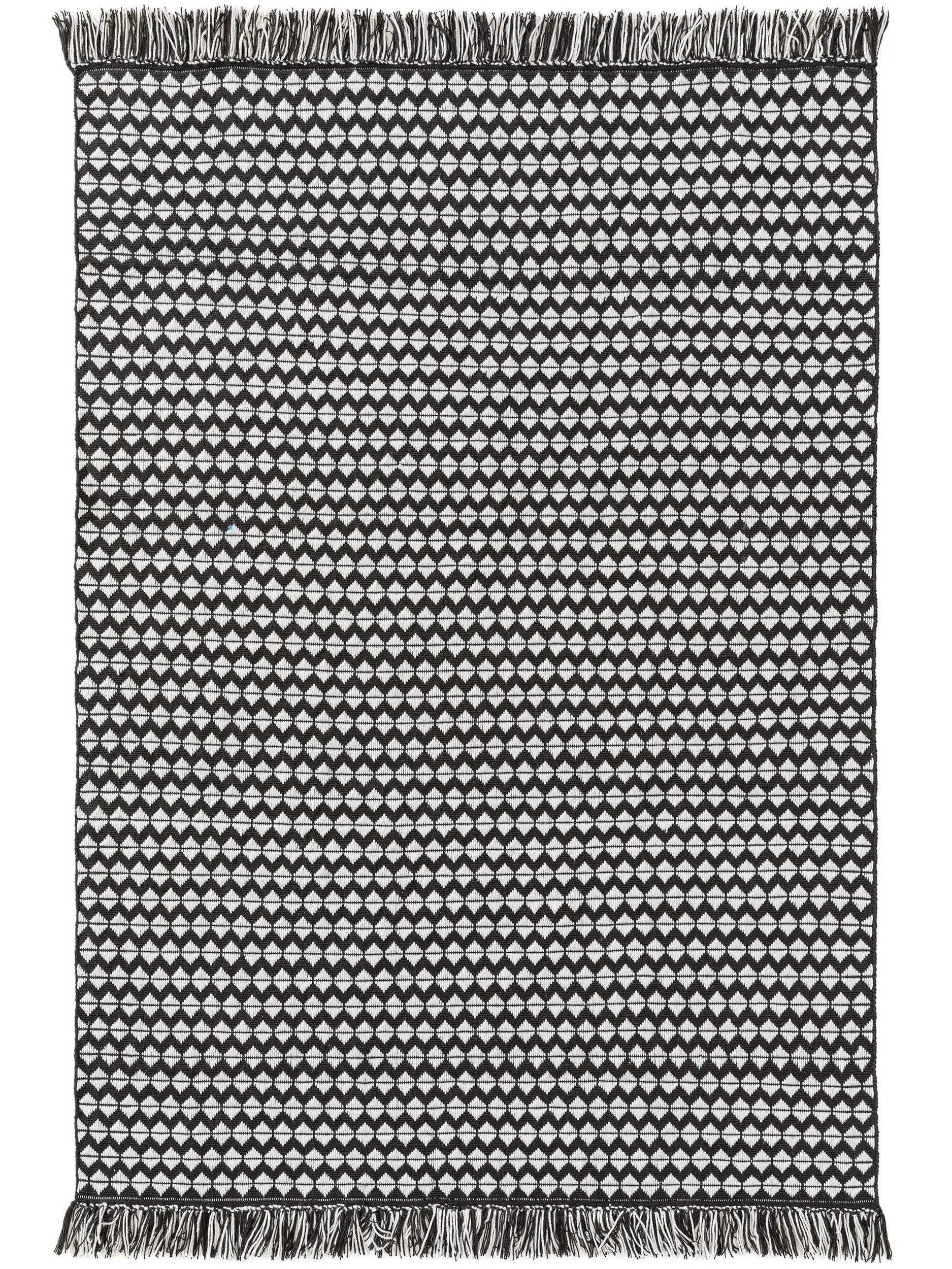 Covor Made From Recycled Material Morty Black/White 