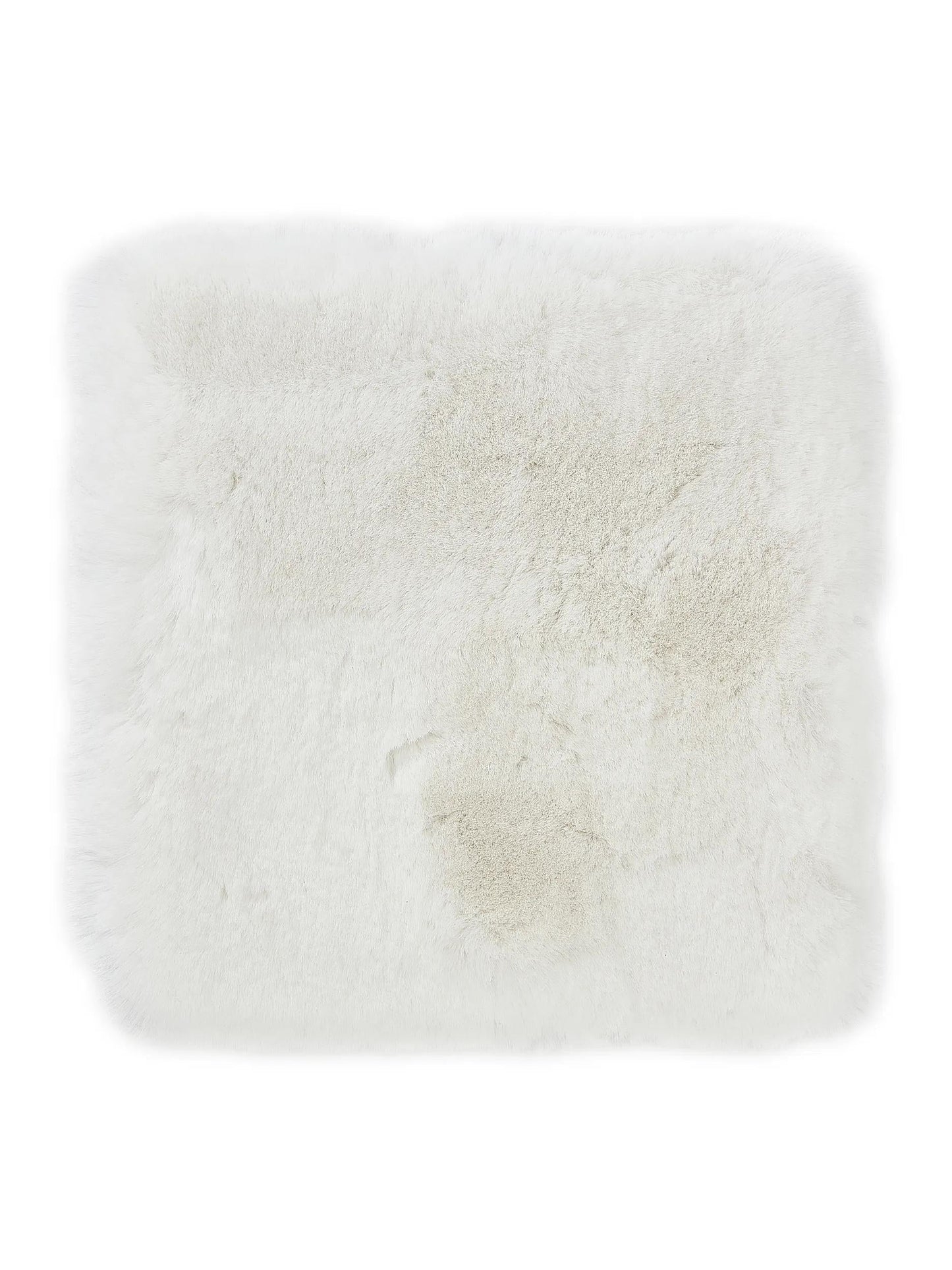 Shaggy Covor rotund Fine White