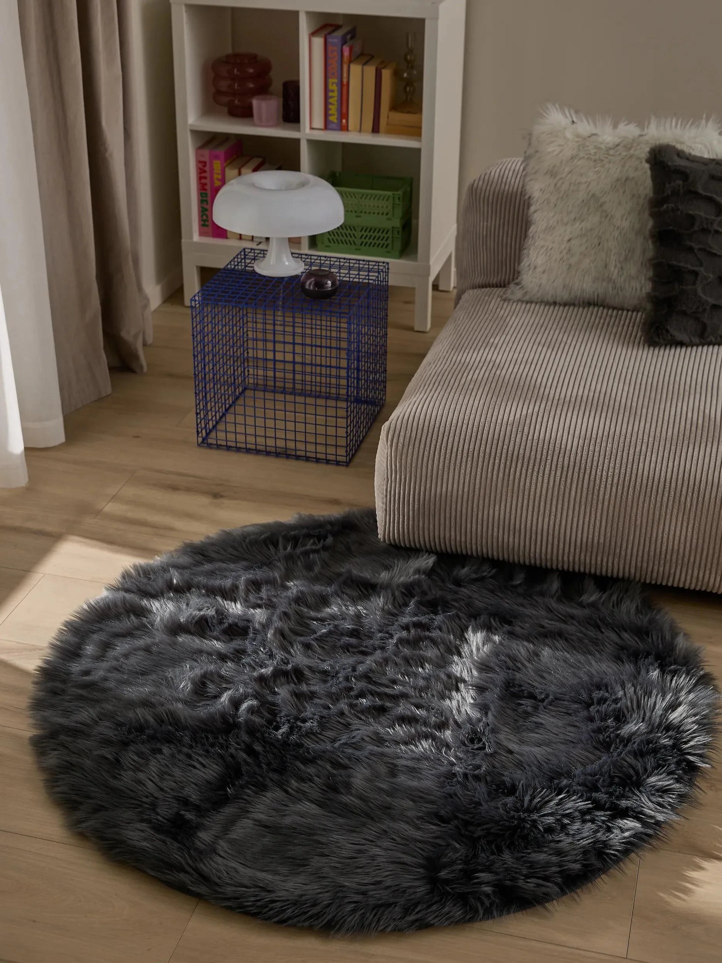 Covor Shaggy lavabil Nanuk Charcoal 