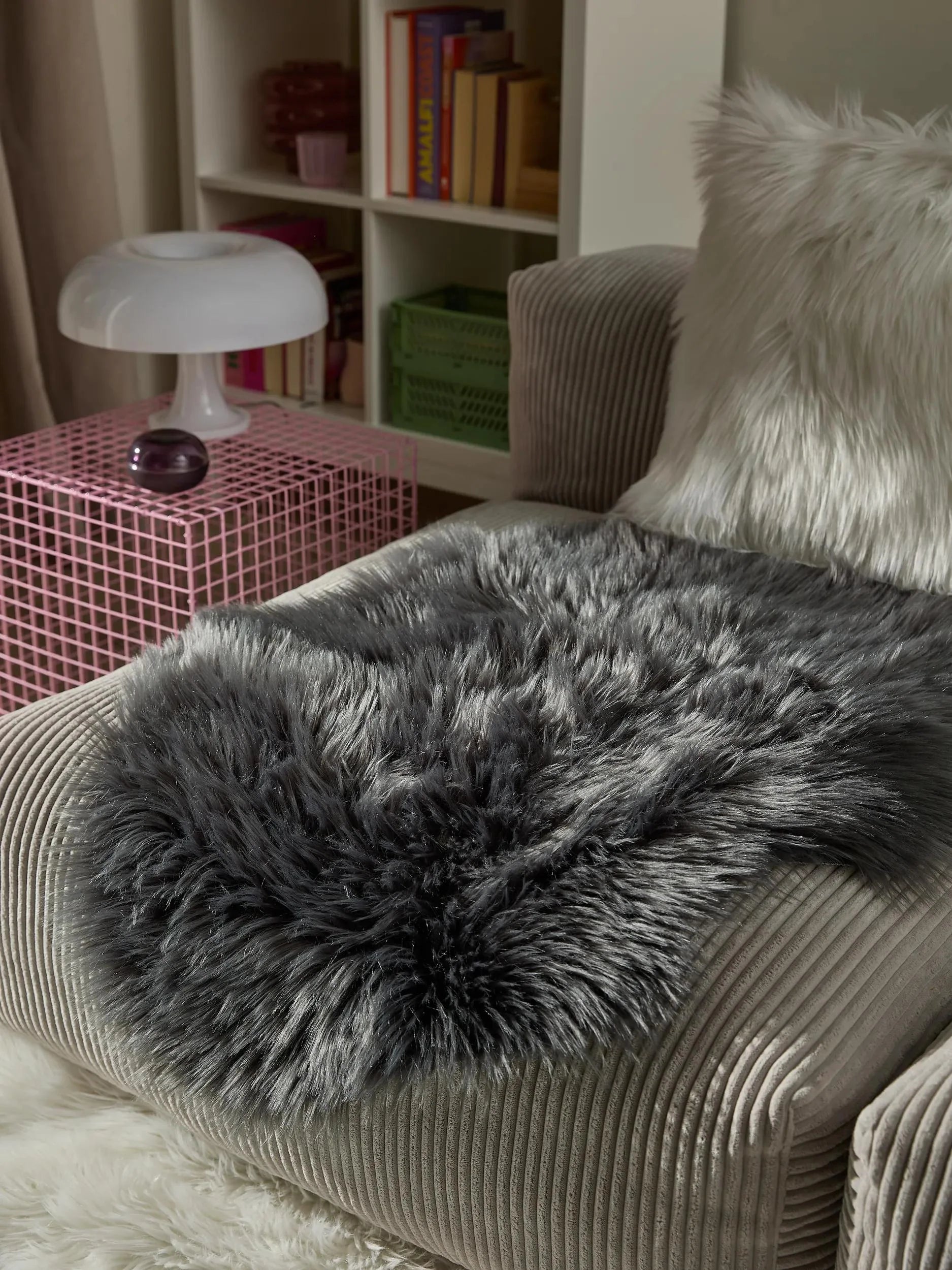 Covor Shaggy lavabil Nanuk Charcoal 