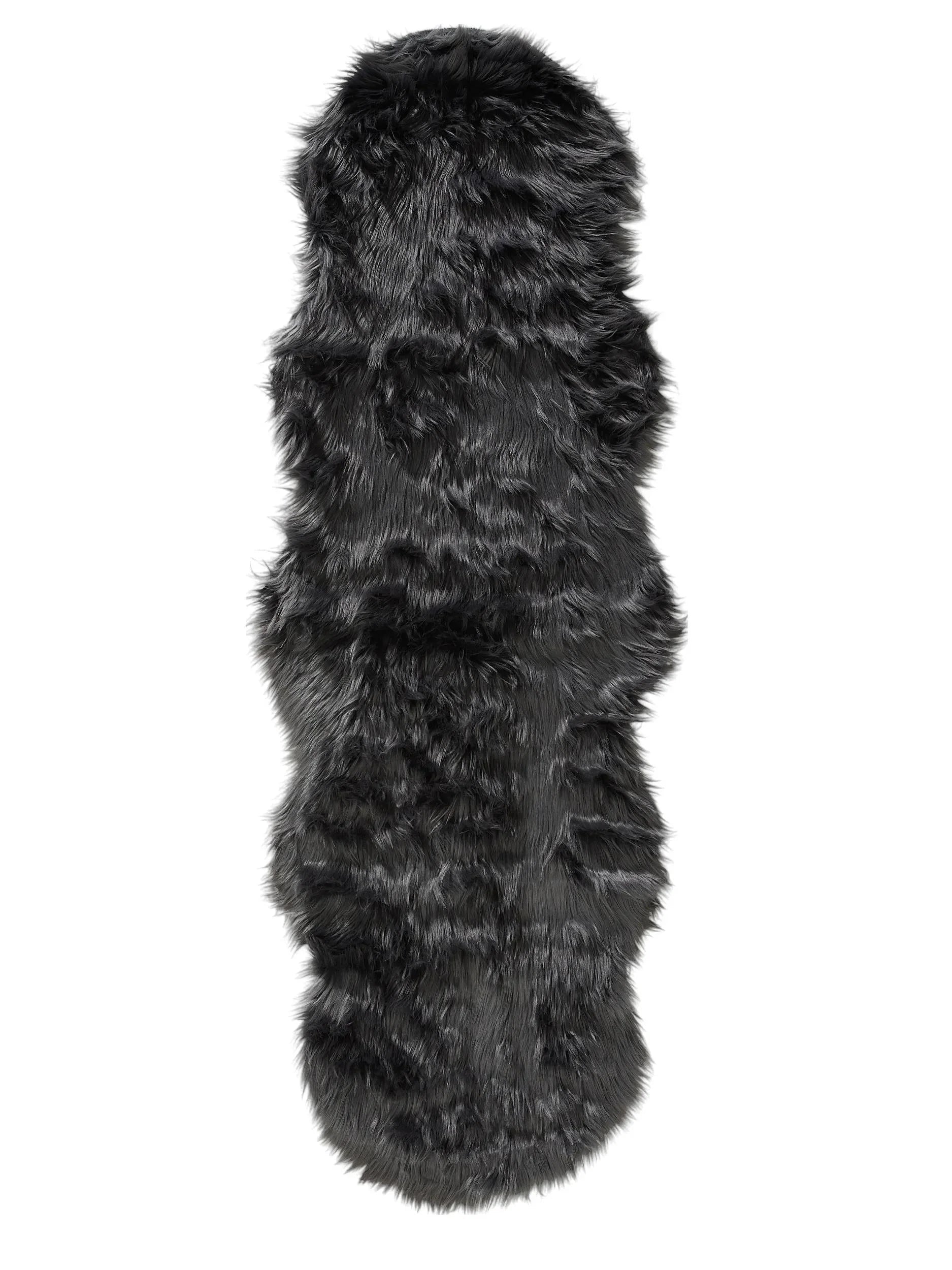 Covor Shaggy lavabil Nanuk Charcoal 