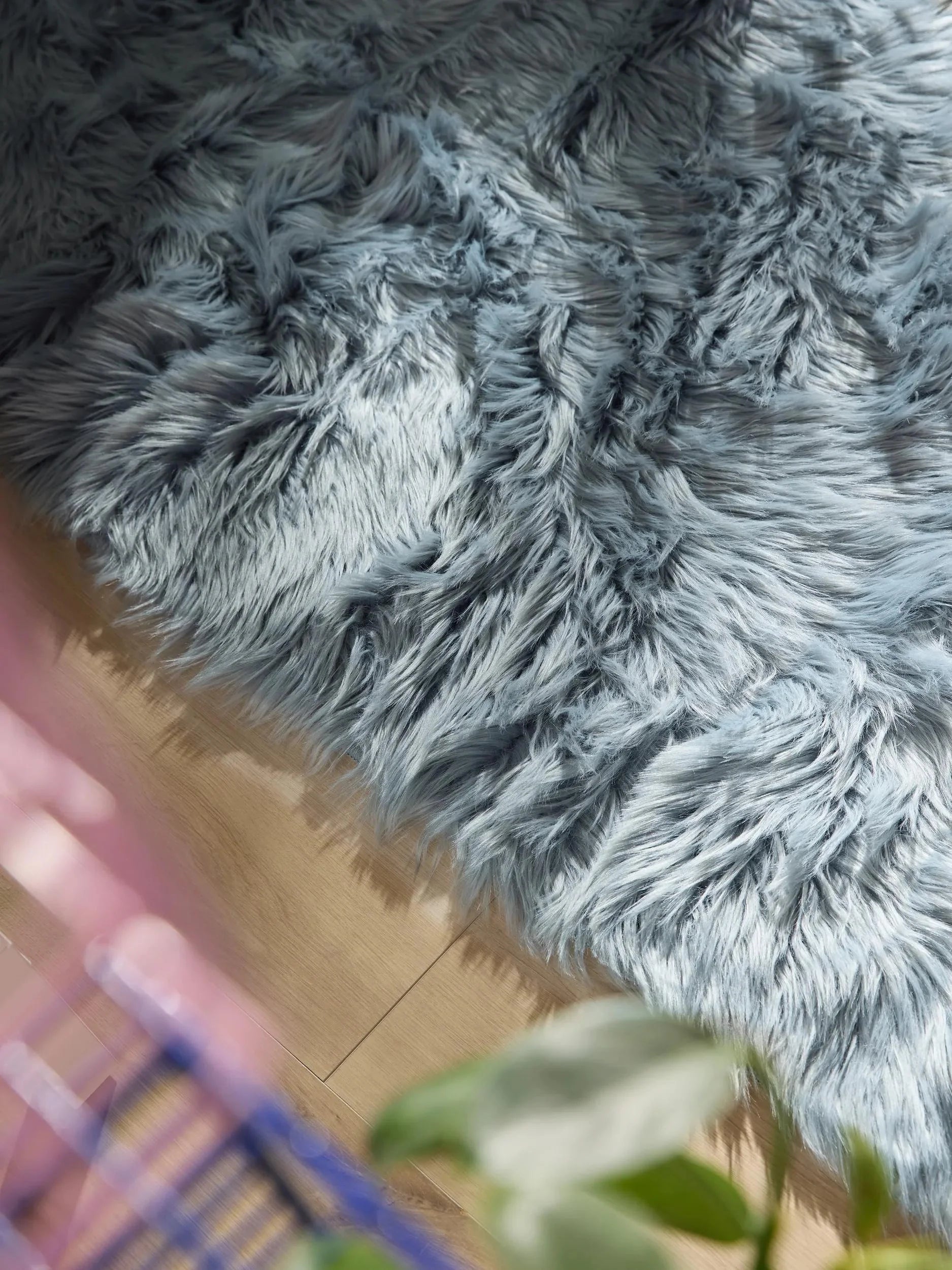 Covor Shaggy lavabil Nanuk Blue 