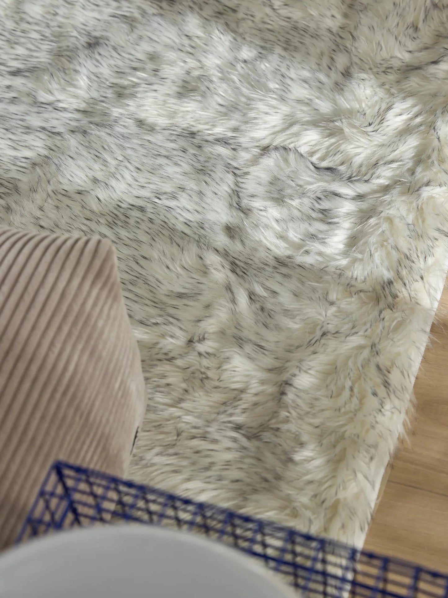 Covor Shaggy lavabil Nanuk Black/White 