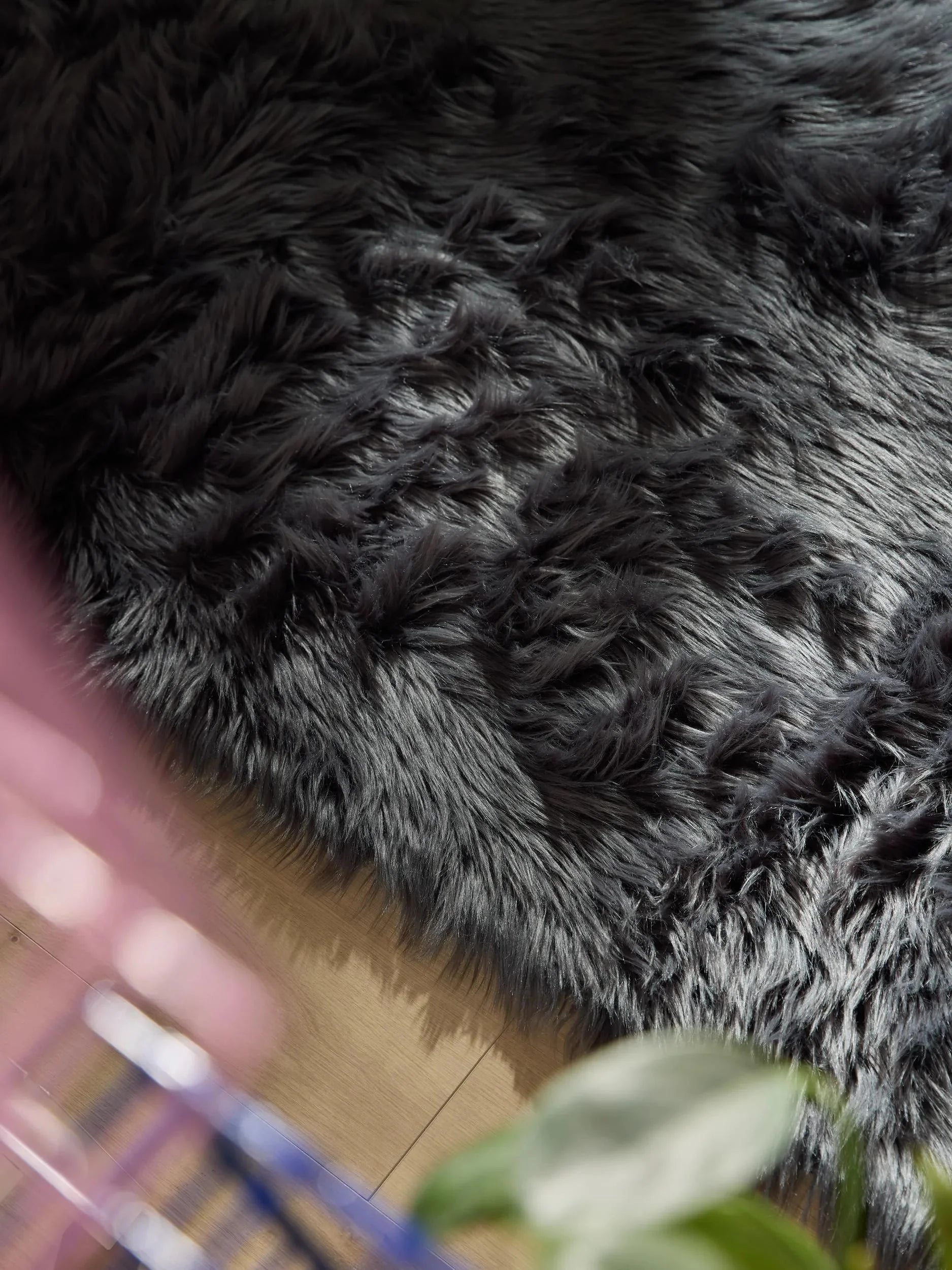 Covor Shaggy lavabil Nanuk Charcoal 