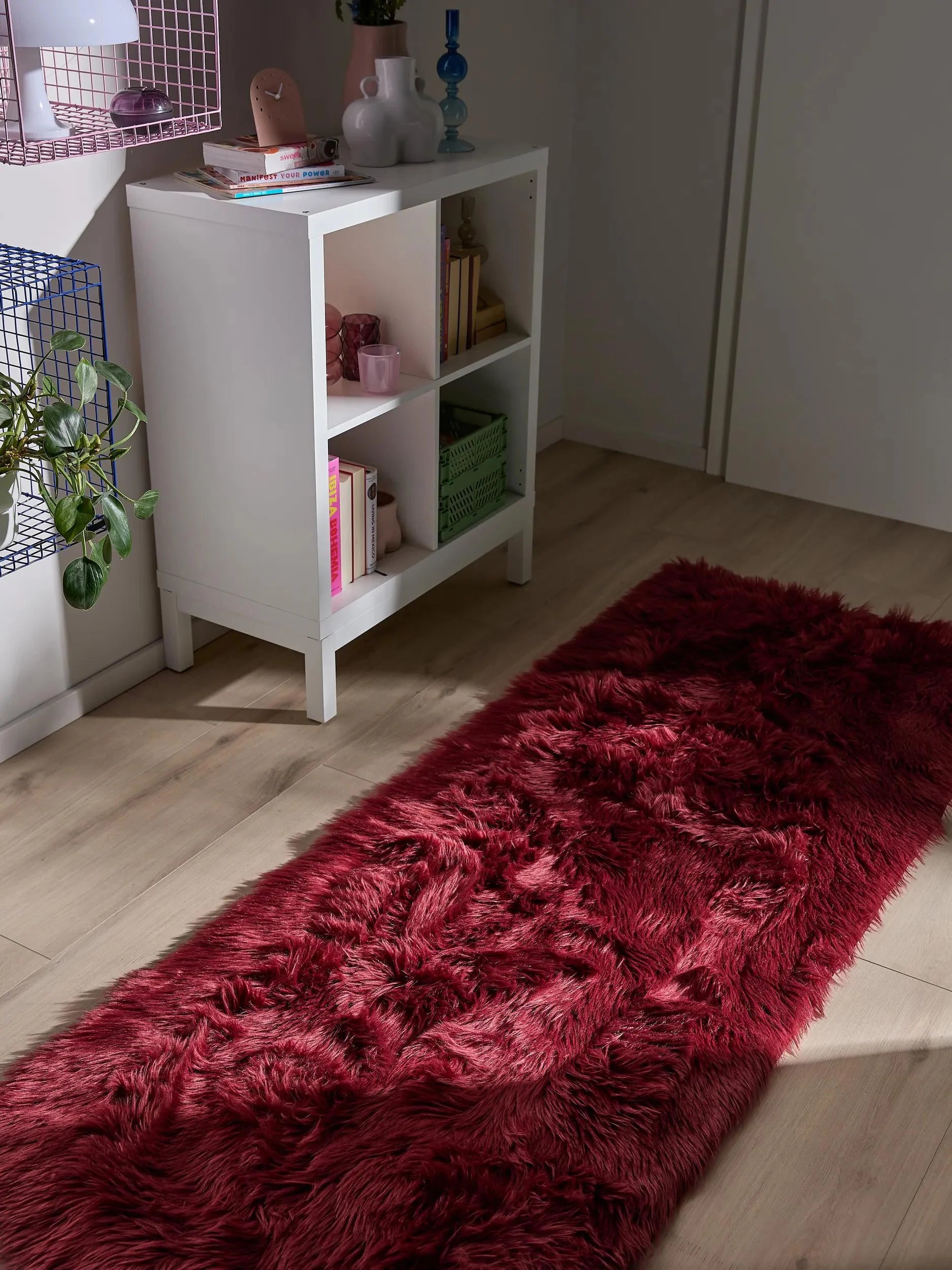 Covor Shaggy lavabil Nanuk Bordeaux
