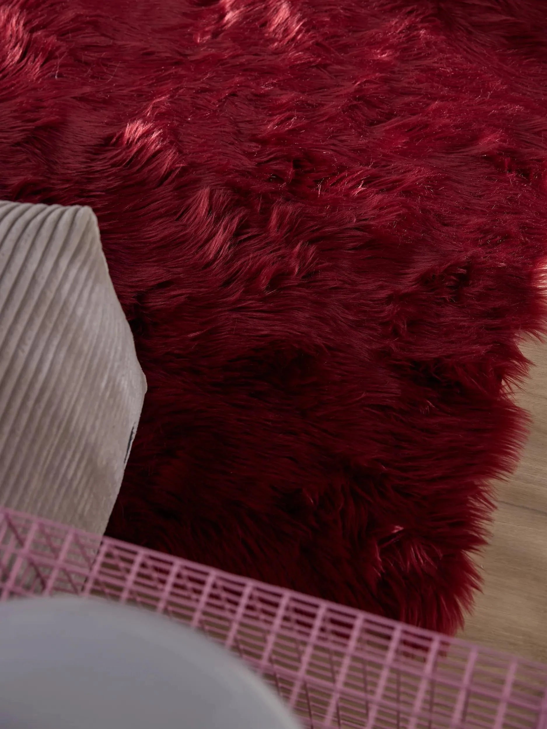 Covor Shaggy lavabil Nanuk Bordeaux