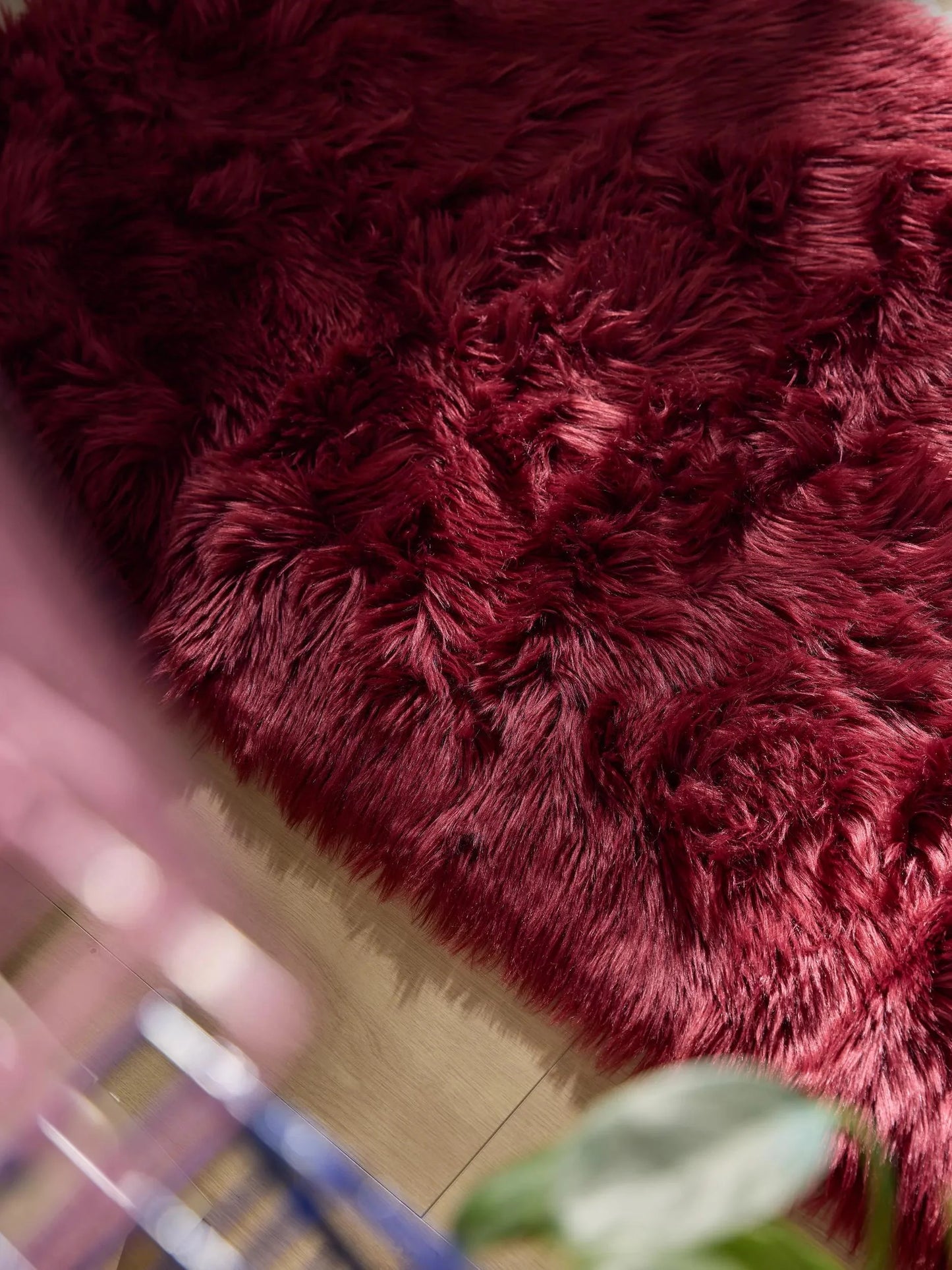 Covor Shaggy lavabil Nanuk Bordeaux