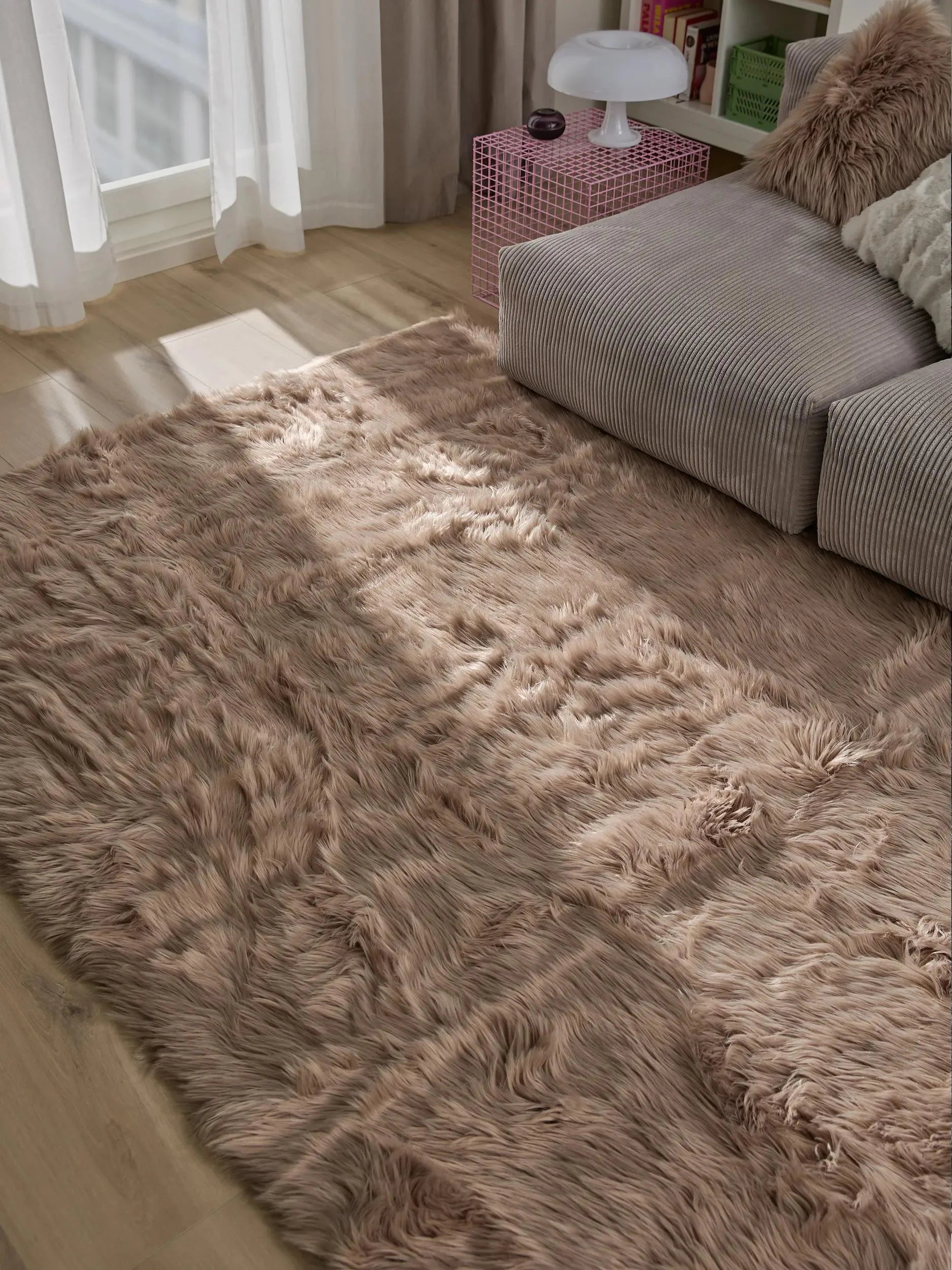Covor Shaggy lavabil Nanuk Beige