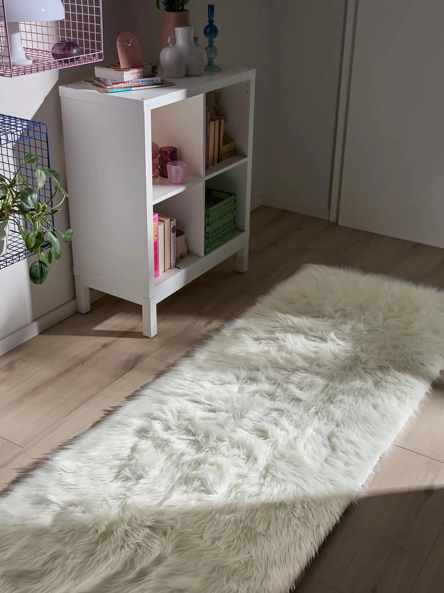 Covor Shaggy lavabil Nanuk White