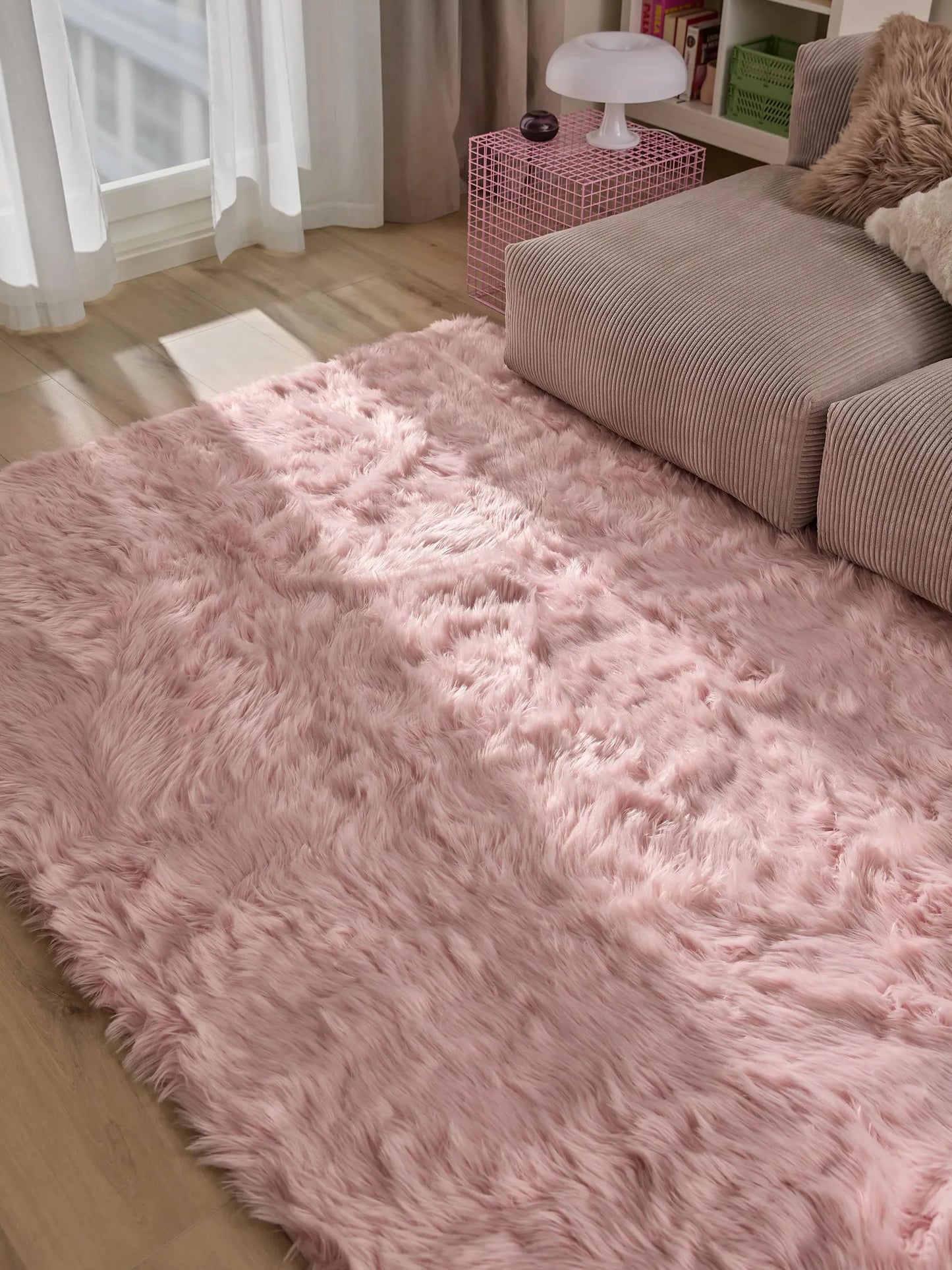 Covor Shaggy lavabil Nanuk Pink
