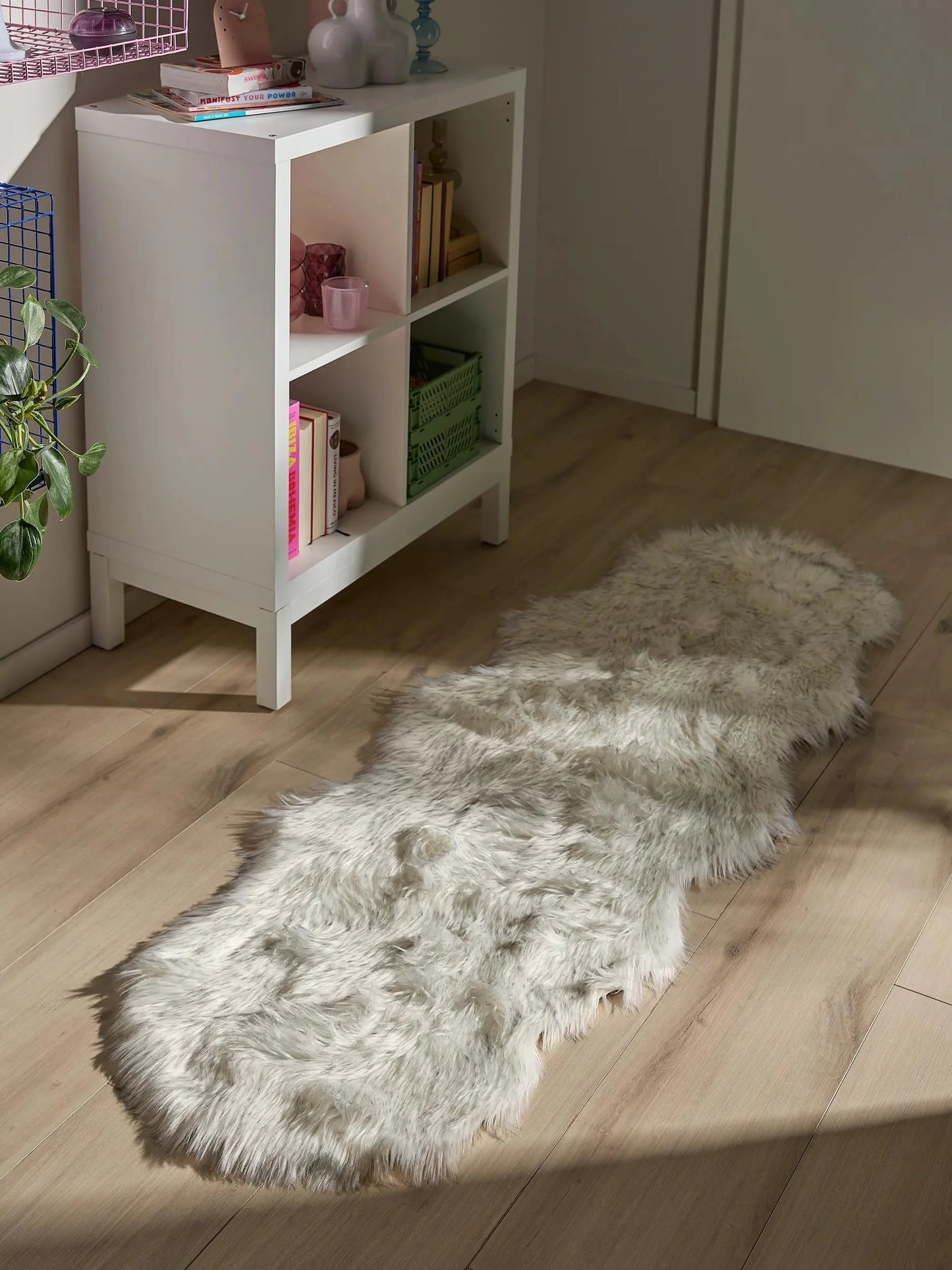 Covor Shaggy lavabil Nanuk Black/White