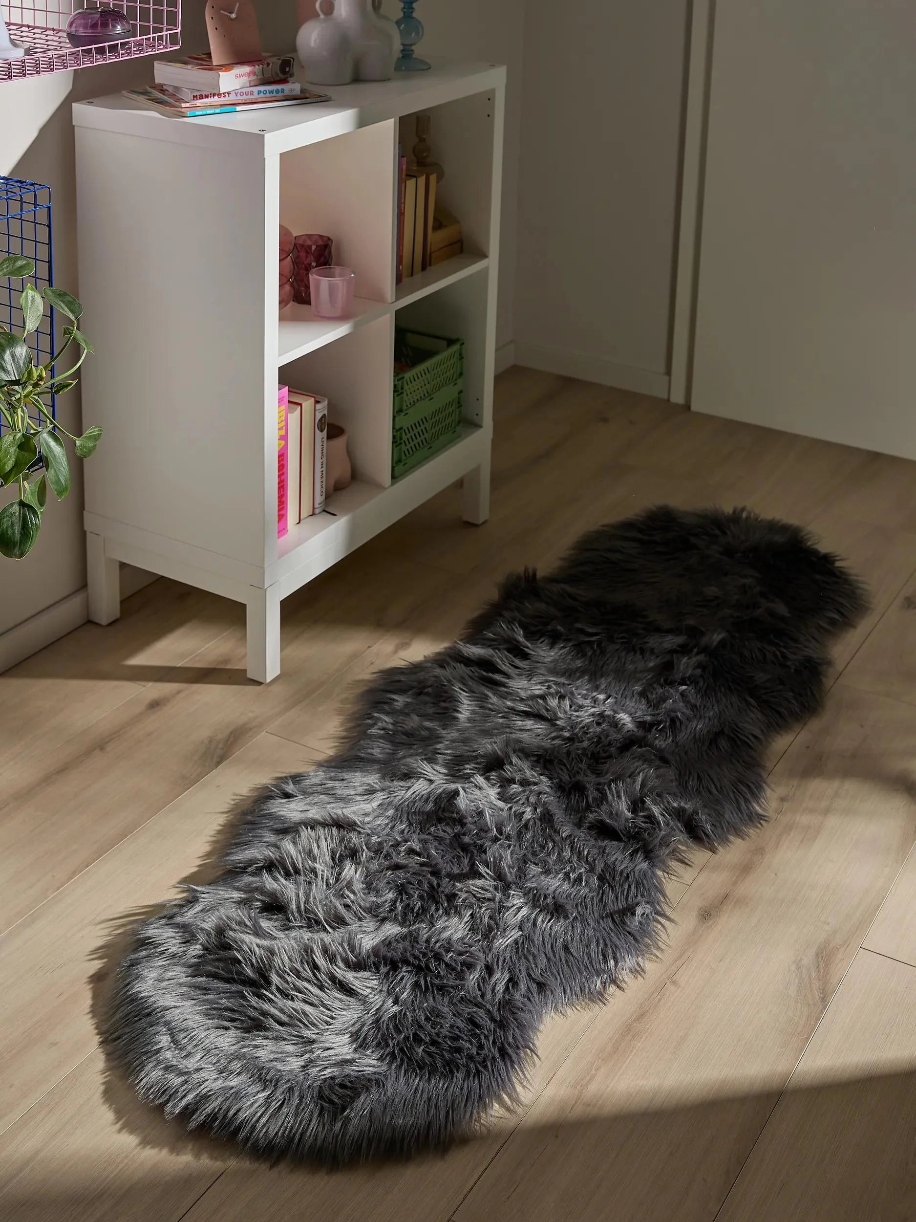 Covor Shaggy lavabil Nanuk Charcoal