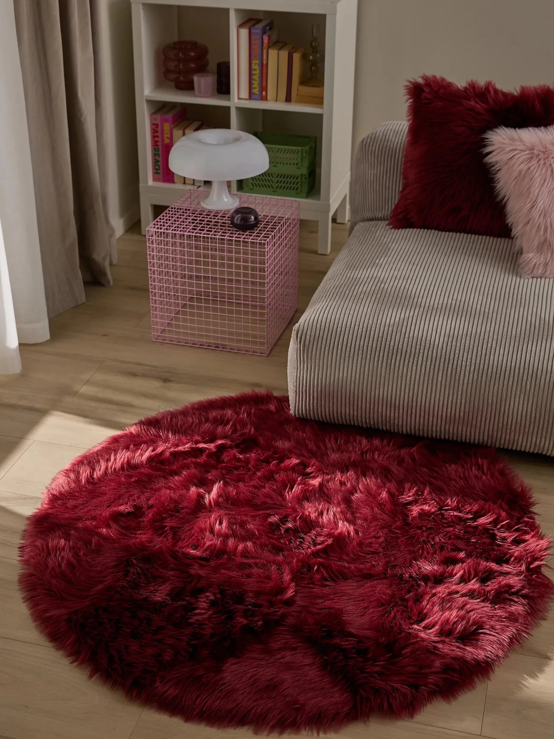 Covor Shaggy lavabil Nanuk Bordeaux