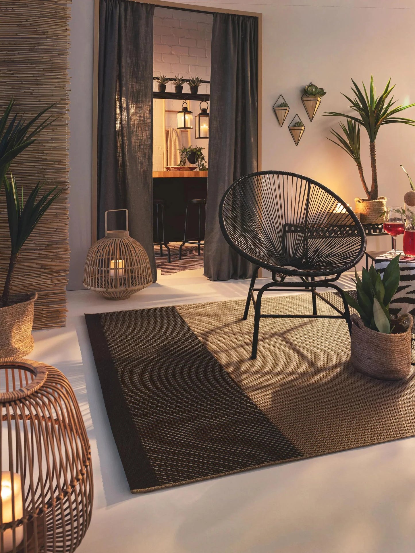 Covor interior/exterior Naoto Beige/Black