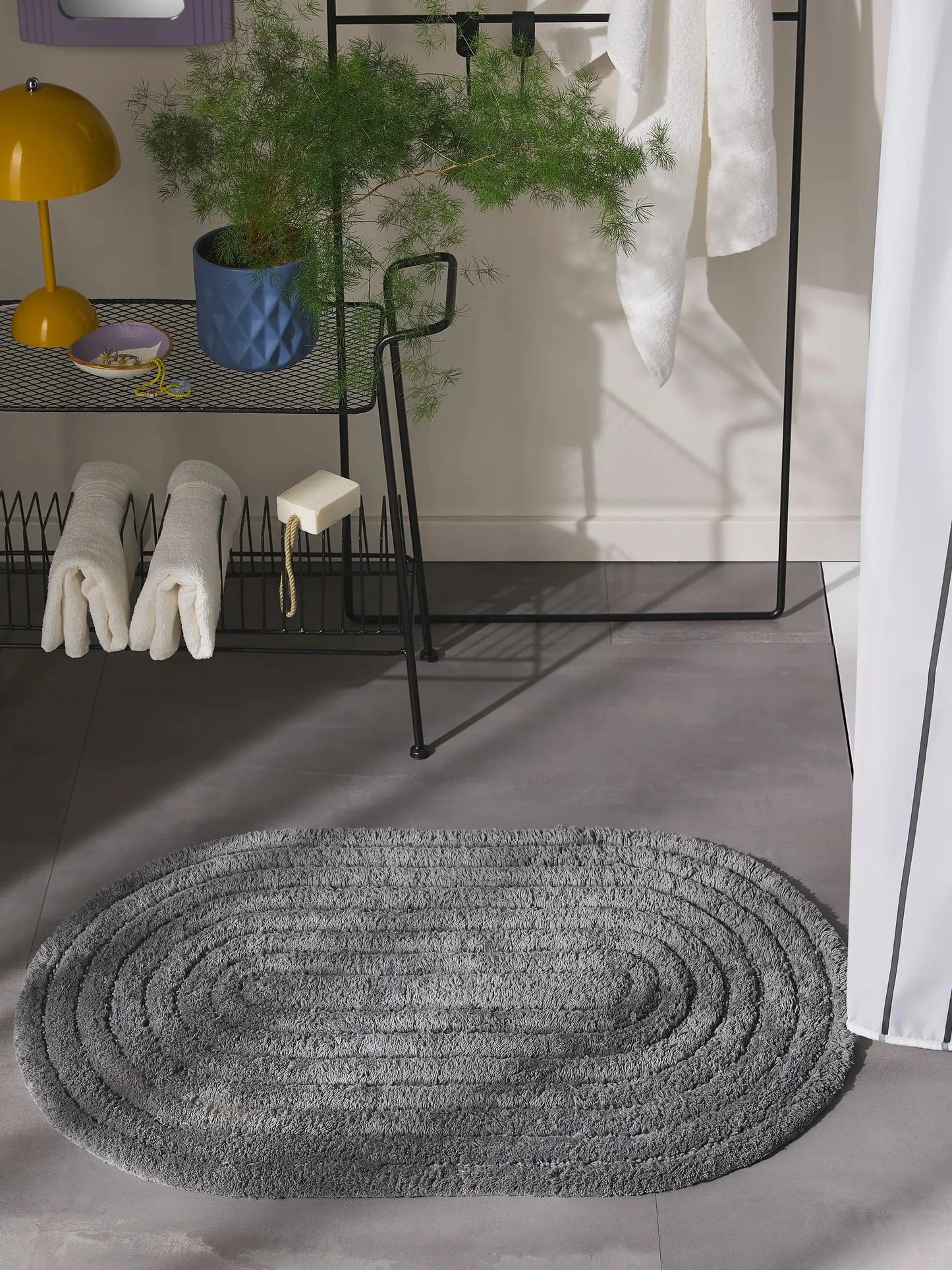 Covor de baie Nia Dark Grey