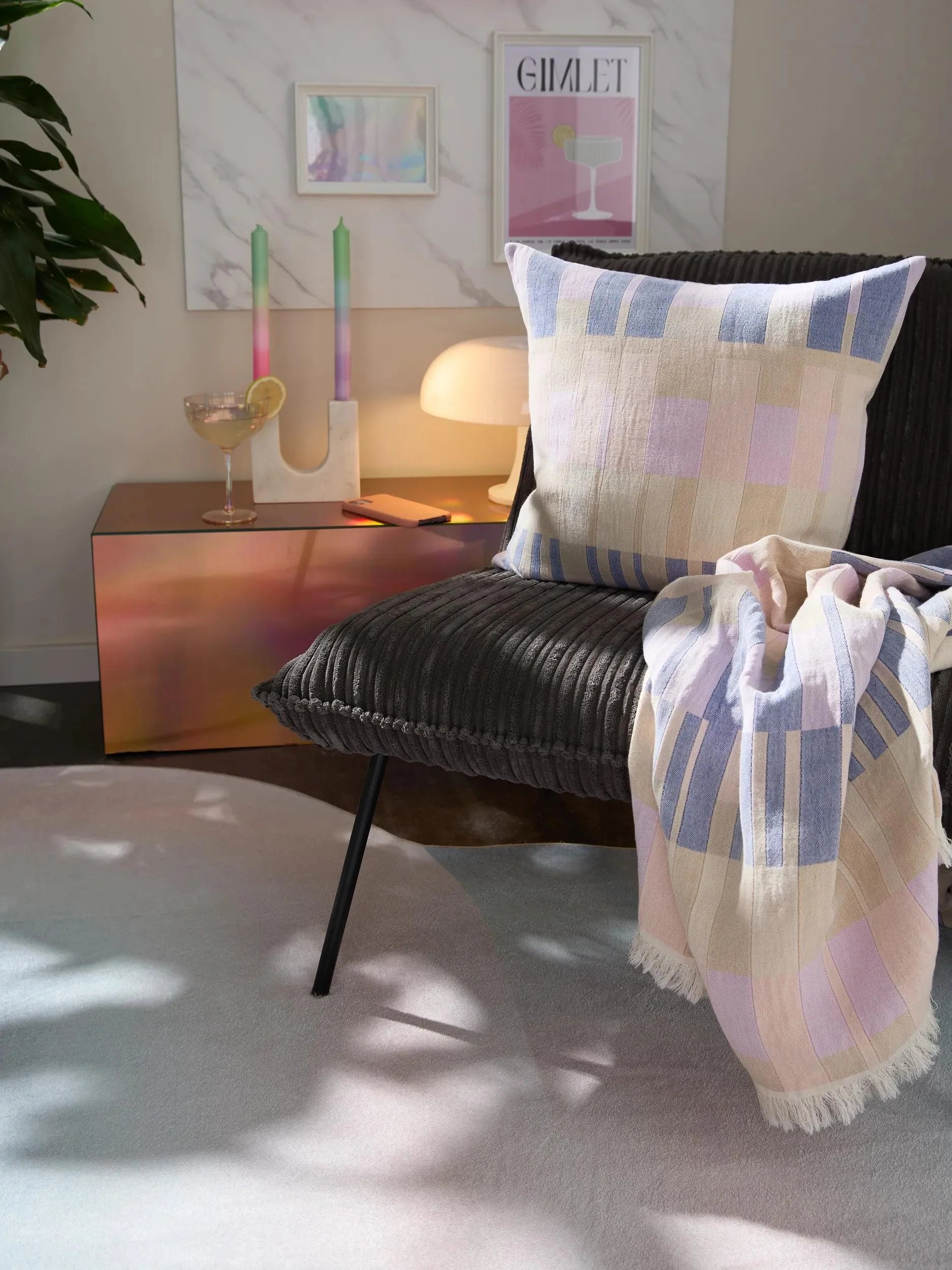 Față de pernă Nico Multicolour/Purple 