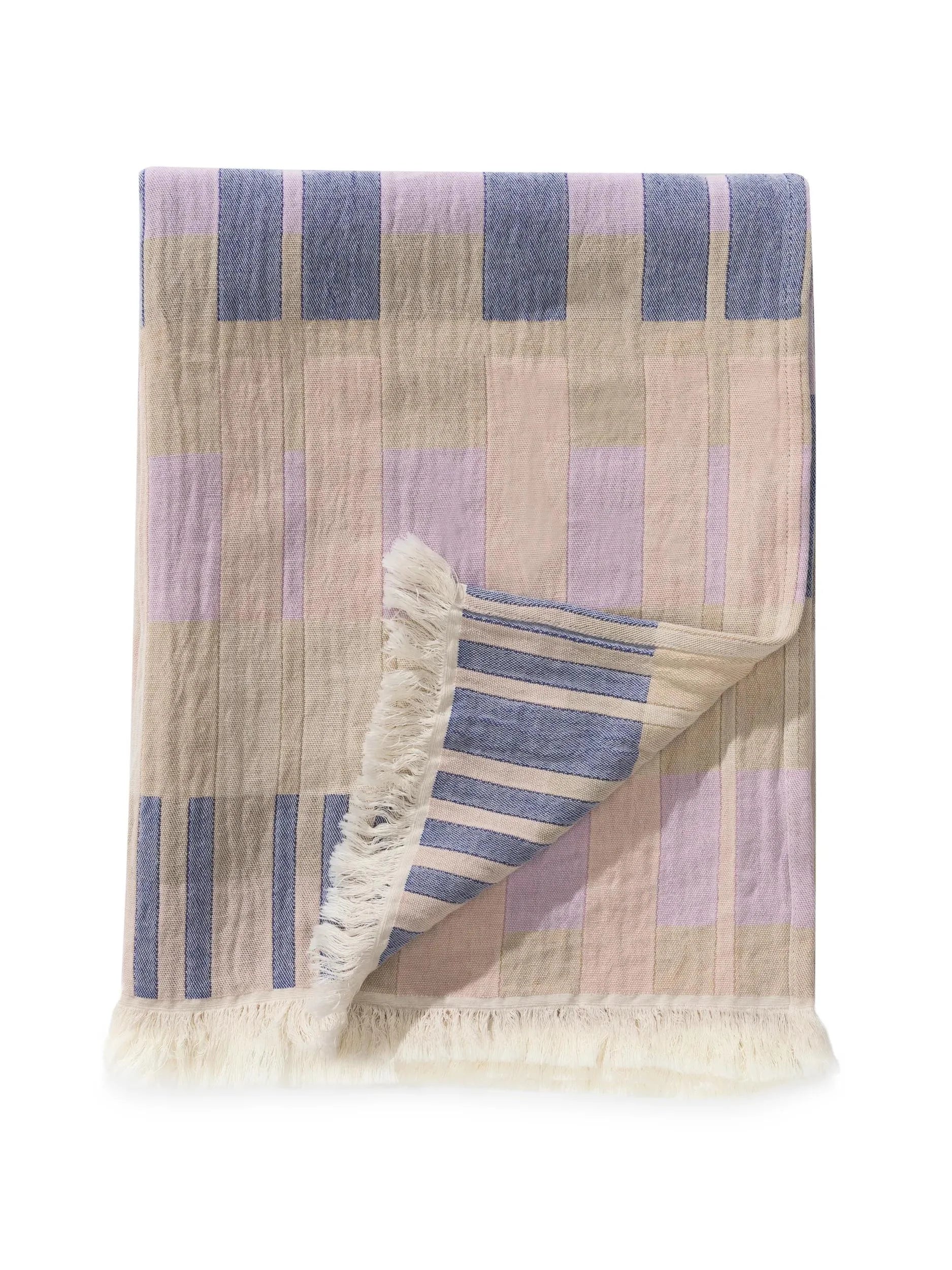 Cotton Pătură Nico Multicolour/Purple 