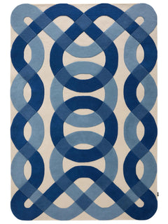 Covor de lână Nio Blue