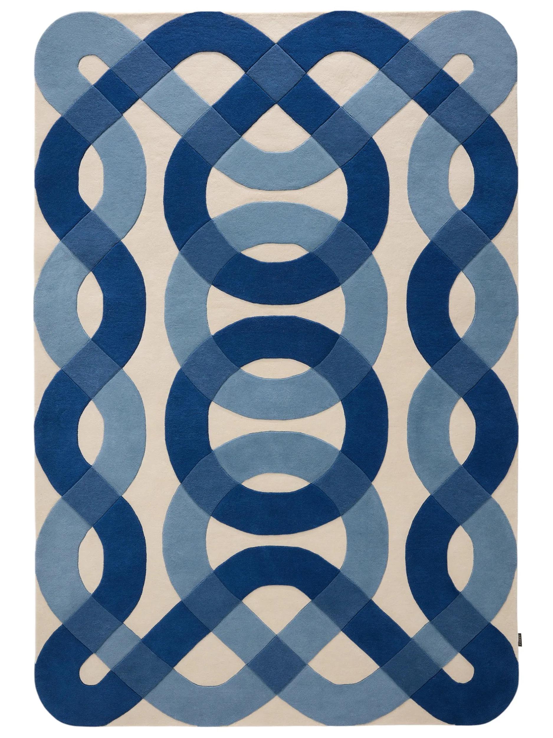Covor de lână Nio Blue