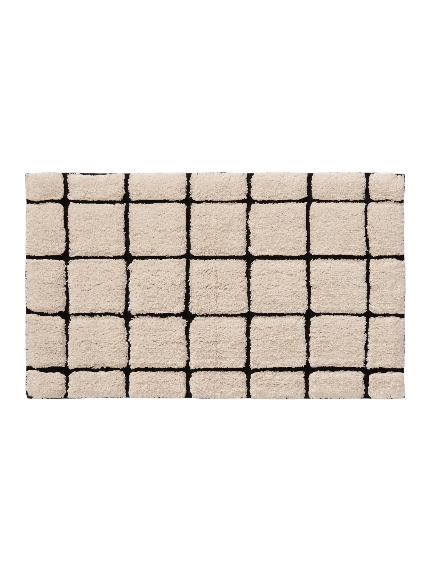 Covor de baie Noa Cream/Black