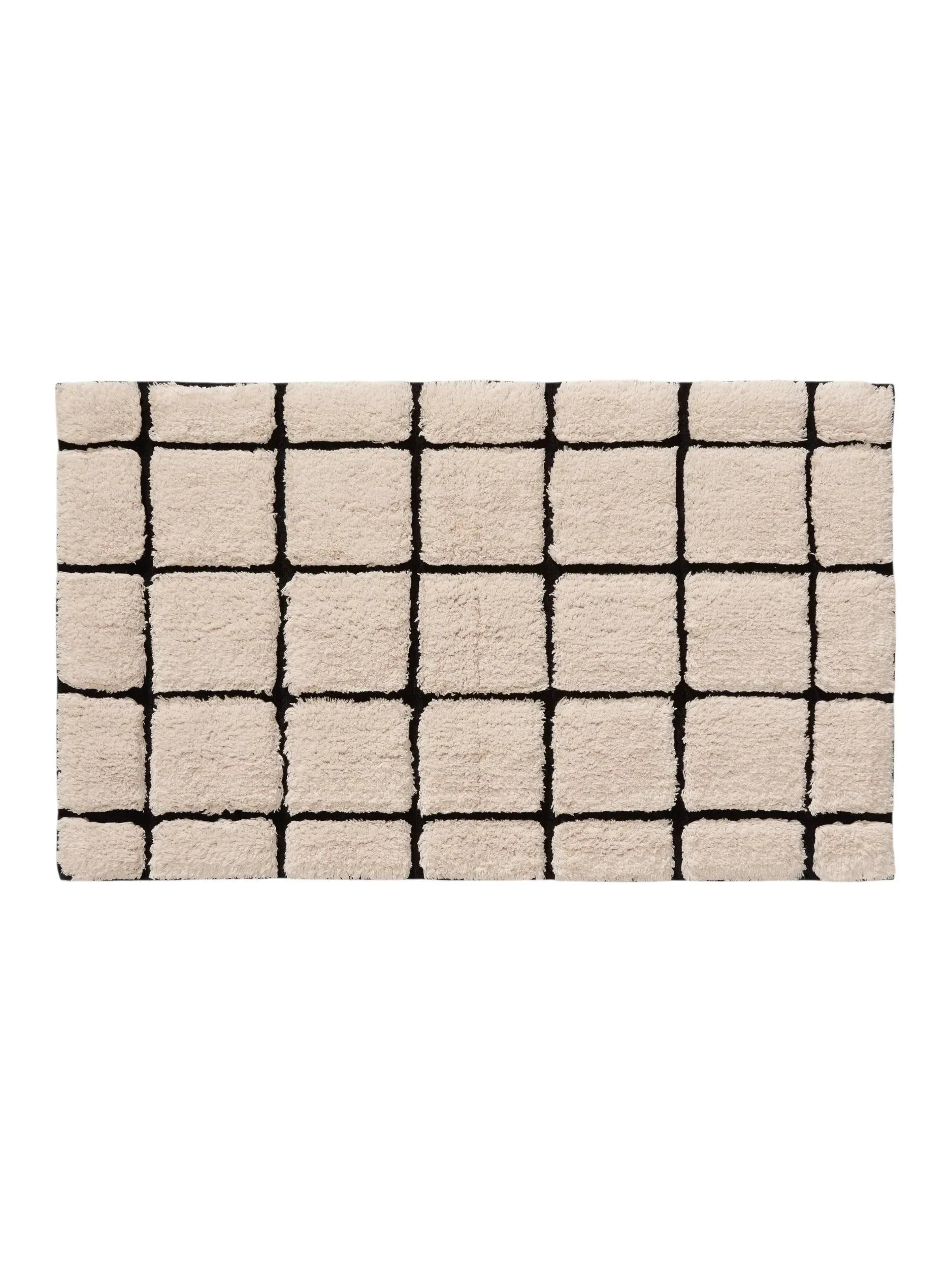 Covor de baie Noa Cream/Black