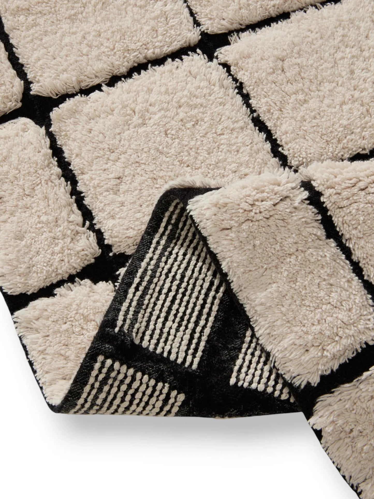 Covor de baie Noa Cream/Black