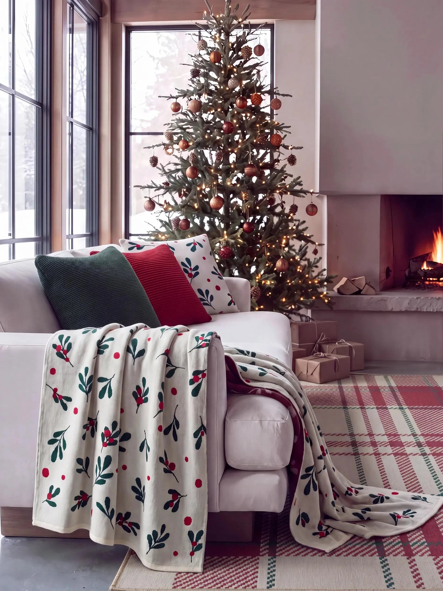 Christmas Pătură Nordic Cream