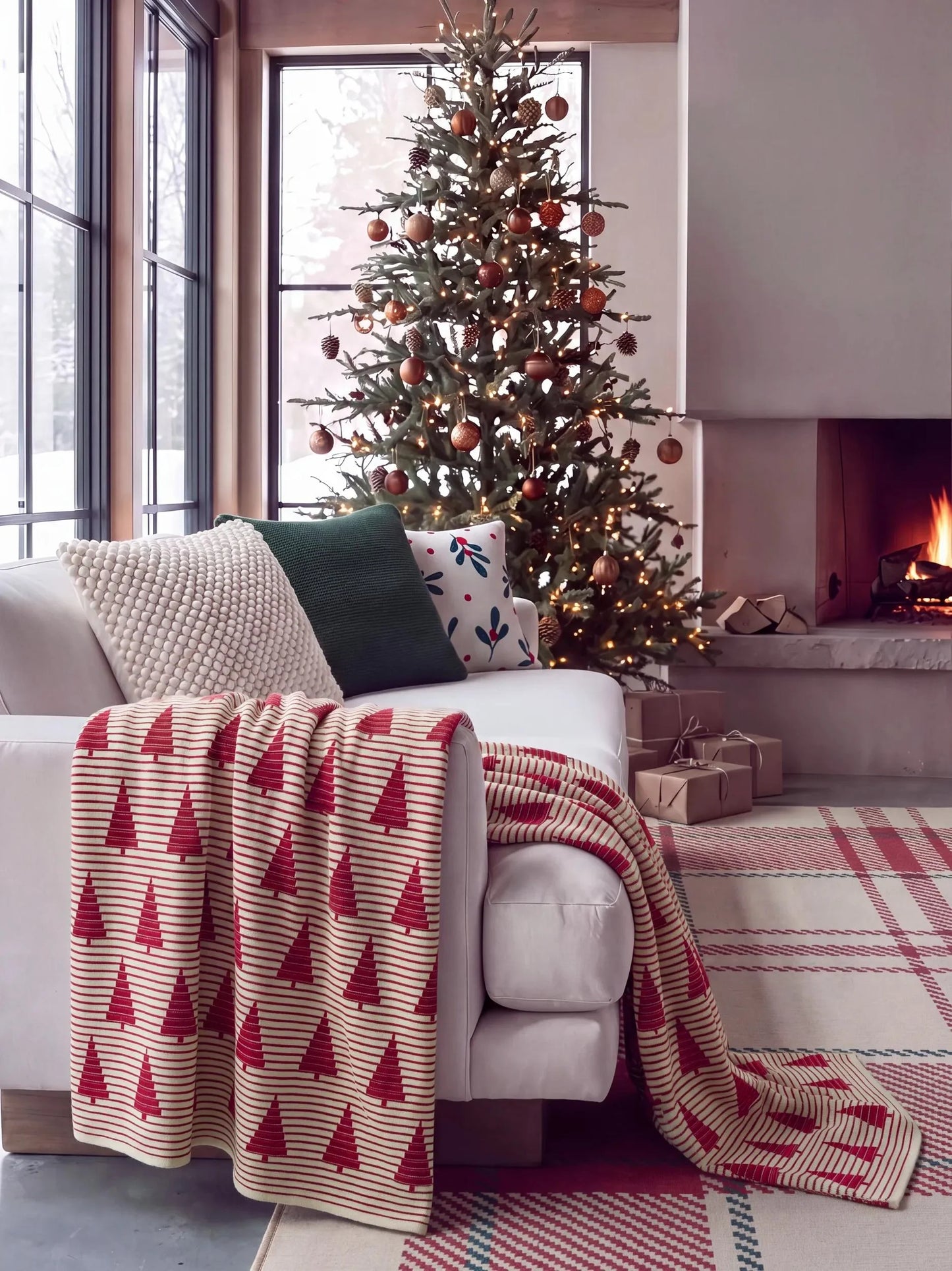 Christmas Pătură Nordic Red